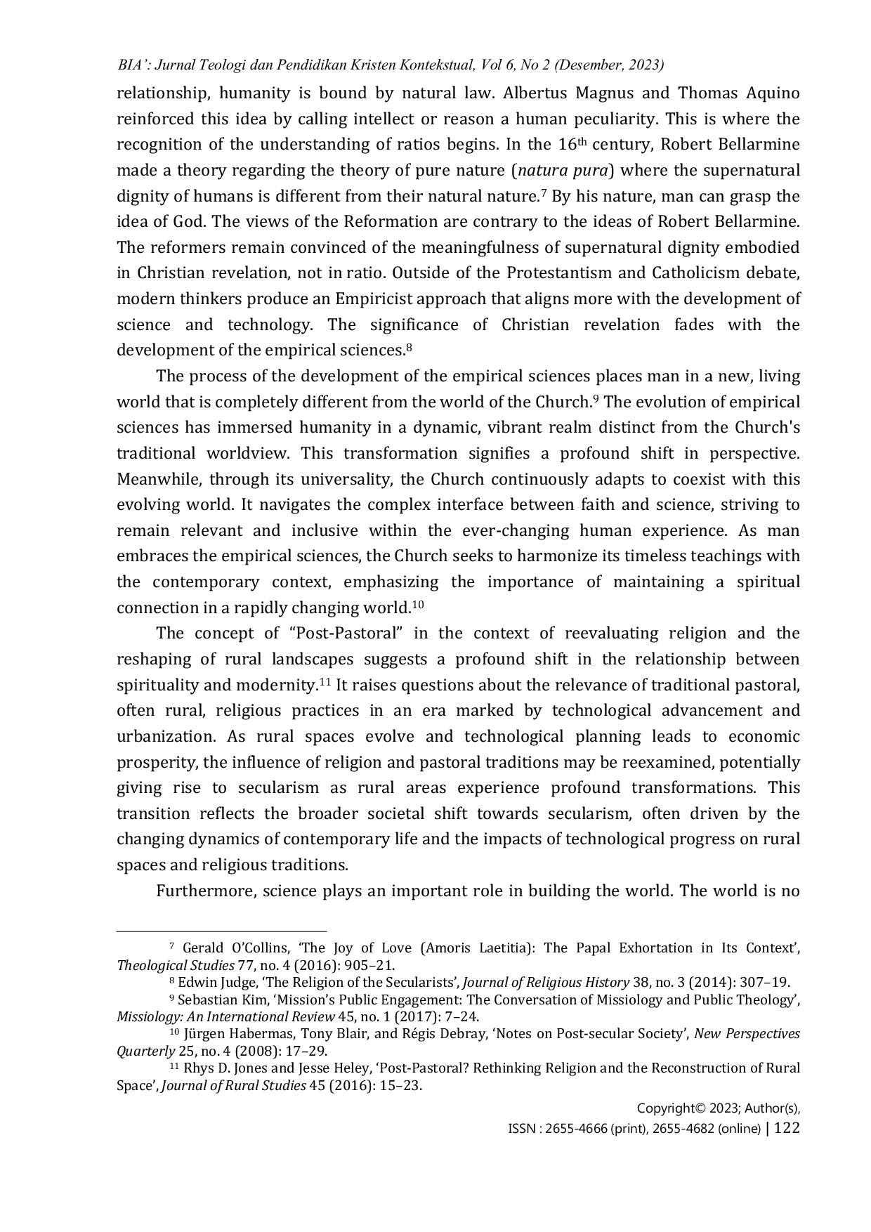 JURIS Johann Baptist Metz s Approach to the Church Secularity A Theology of Connection