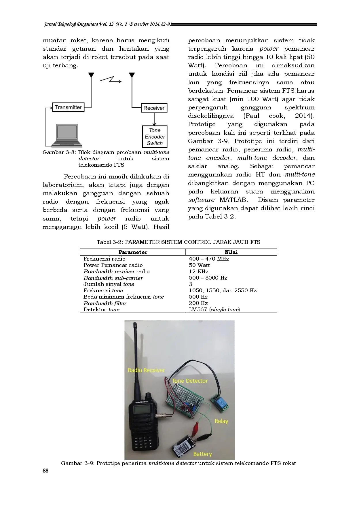 juris Kontrol Jarak Jauh Berbasis Multi Tone Untuk Sistem Terminasi Penerbangan Roket