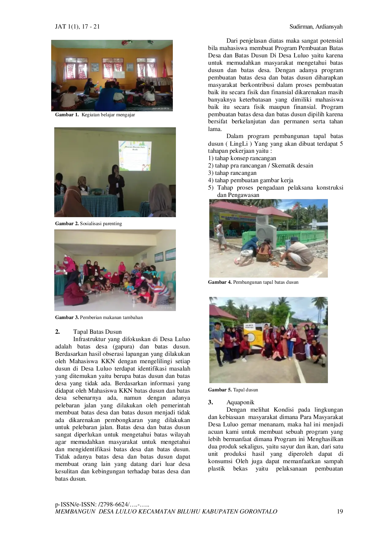 JURIS Membangun Desa Luluo Kecamatan Biluhu Kabupaten Gorontalo