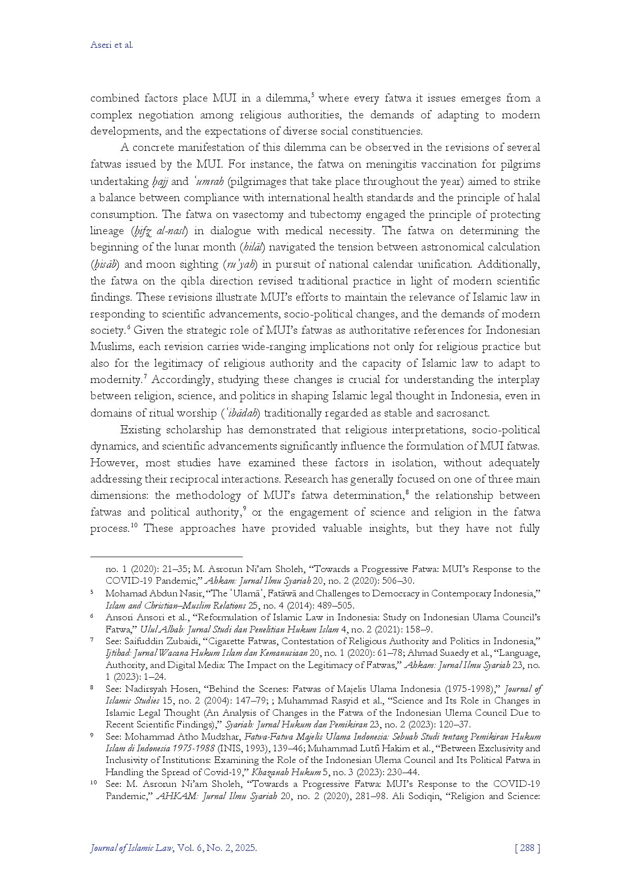 juris Negotiating Authority and Knowledge Religion Science and Politics in the Fatwa Transformations of the Indonesian Ulema Council