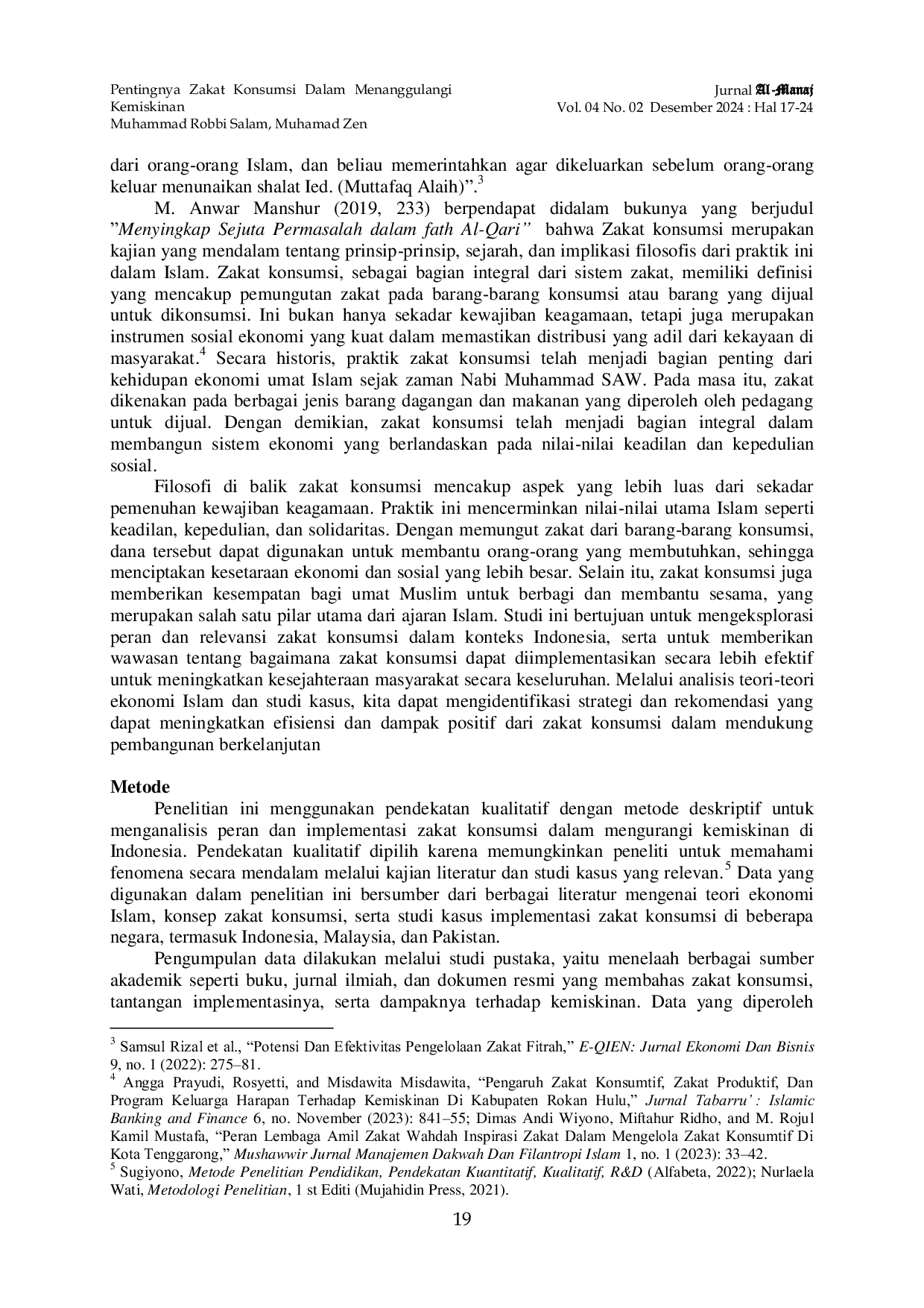 JURIS Pentingnya Zakat Konsumsi Dalam Menanggulangi Kemiskinan