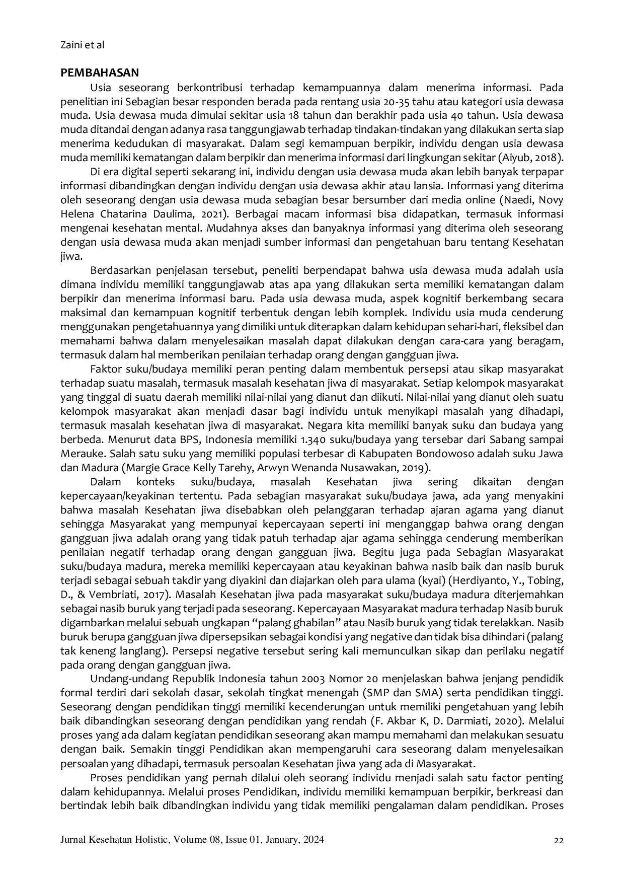 JURIS Stigma Orang dengan Gangguan Jiwa di Program Desa Siaga Sehat Jiwa