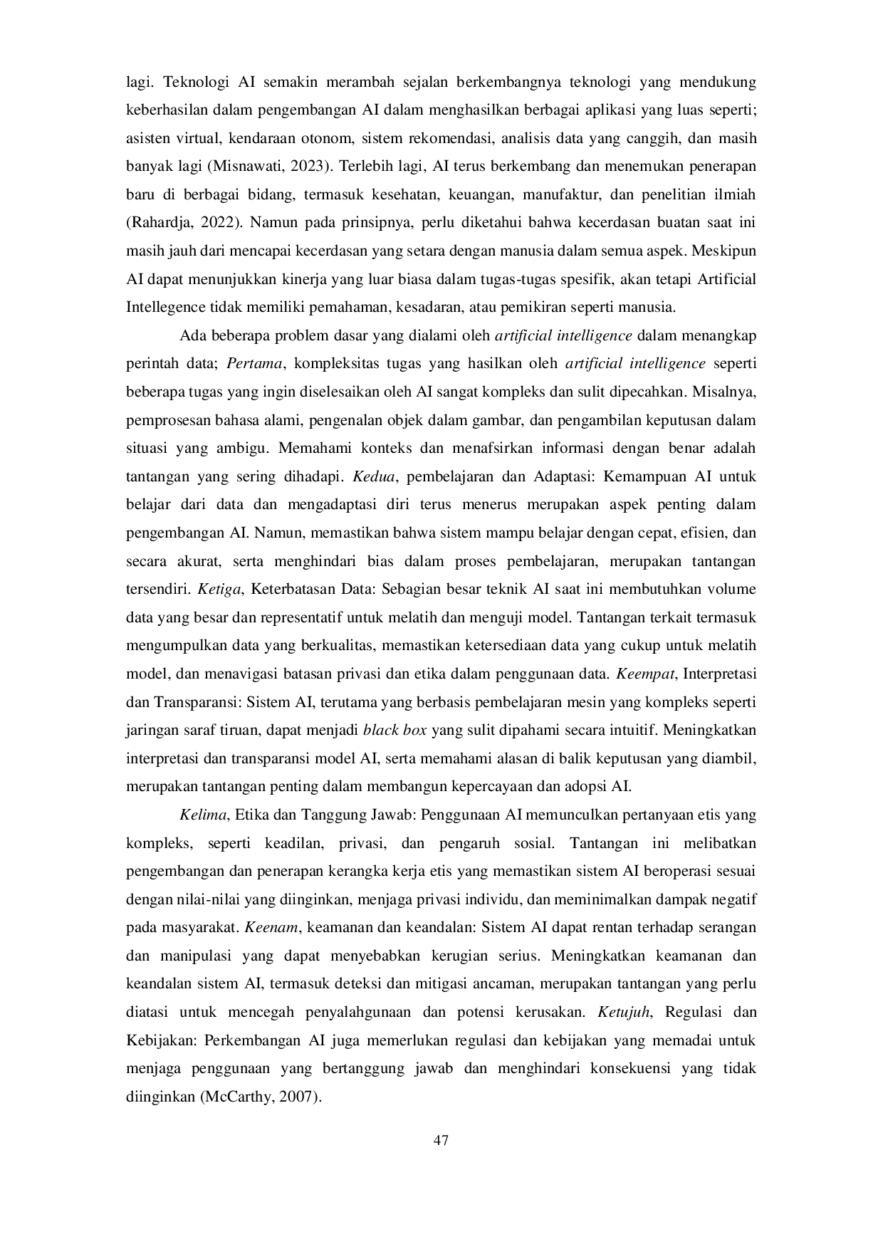 JURIS Masyarakat Rasional dan Tantangan dalam Menghadapi Artificial Intelligence Analisis Kritis Platform Search Engine