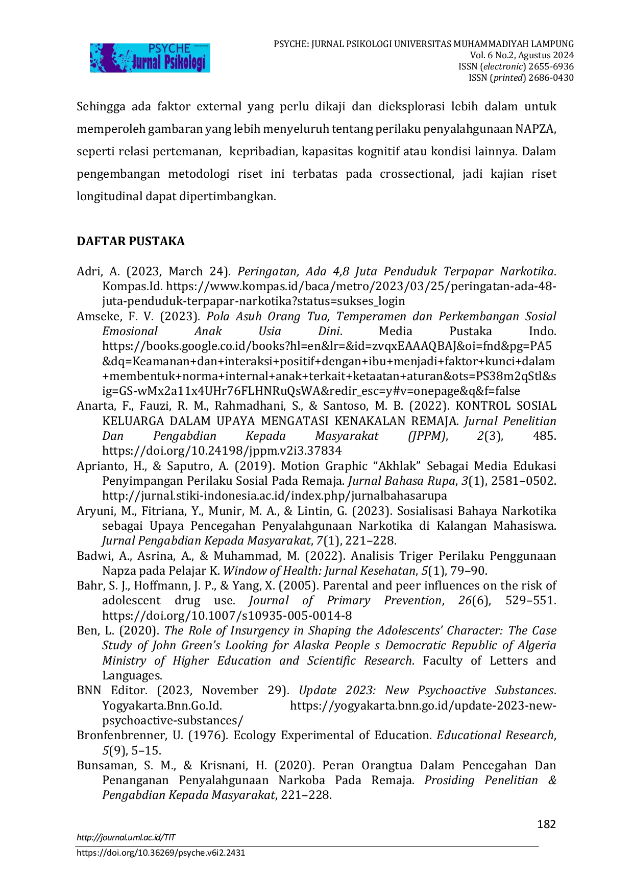 JURIS Kelekatan Ibu Anak Membentuk Keyakinan Terhadap Aturan Analisis Model Kontrol Sosial Perilaku Remaja Berisiko Penyalahgunaan Napza