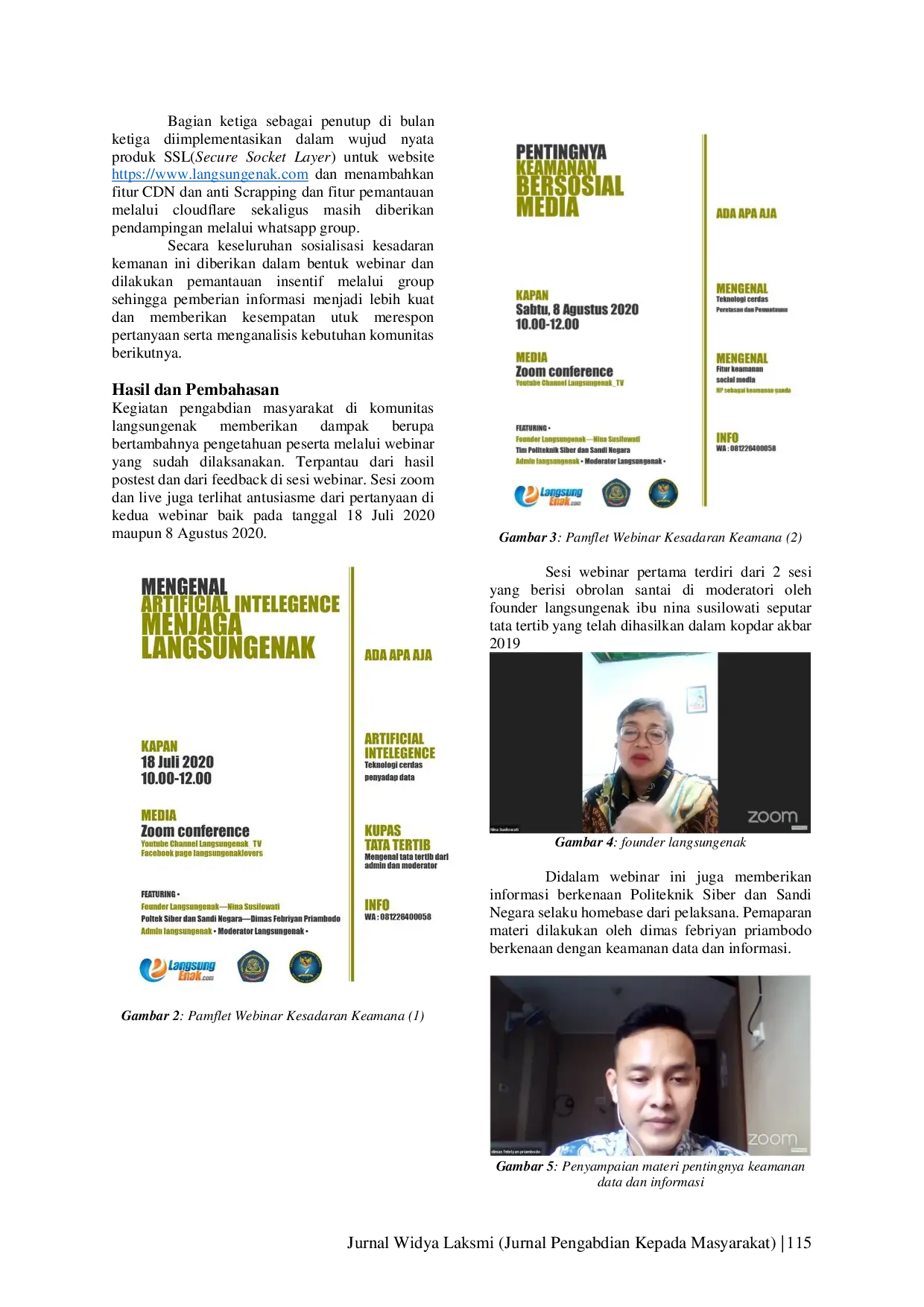 JURIS Sosialisasi Kesadaran Keamanan Di Komunitas Langsungenak