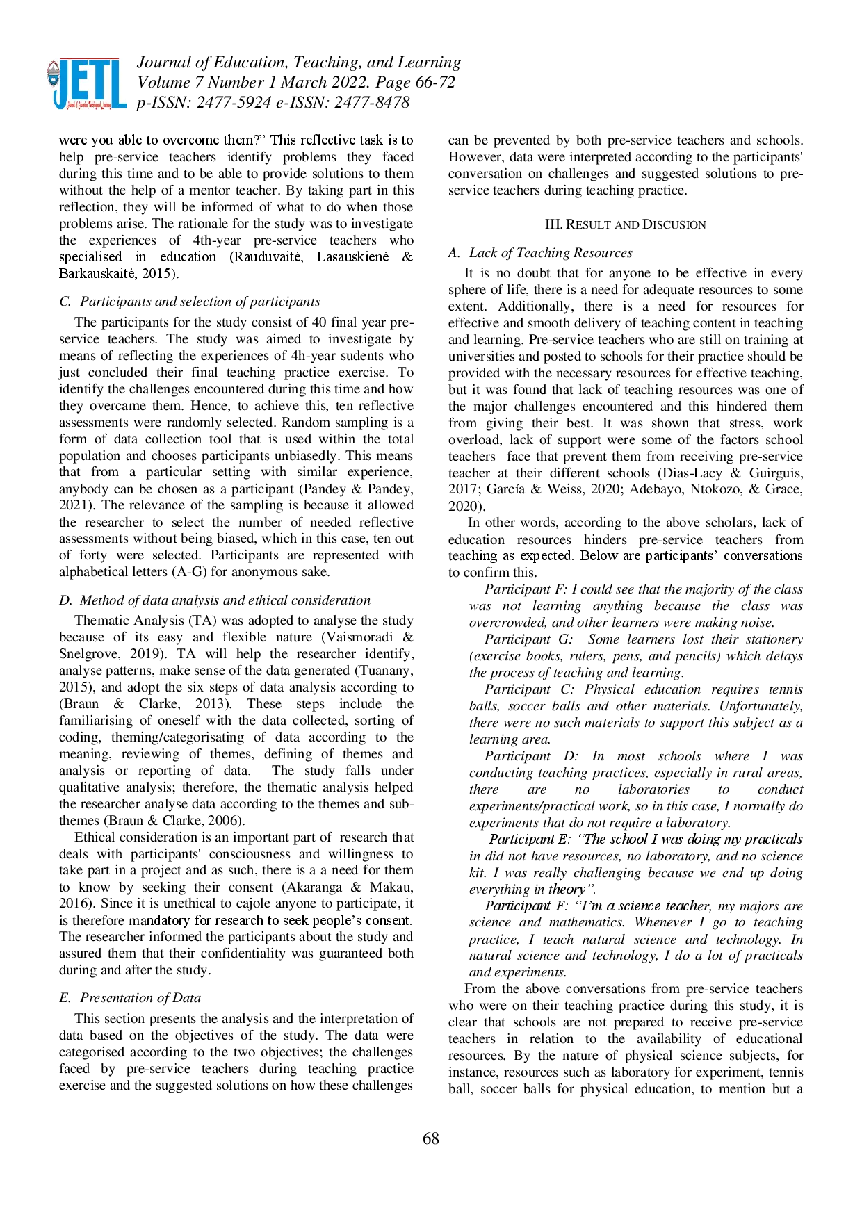 juris Pre Service Teachers Experiences during Teaching Practice in South Africa Challenges and Solutions