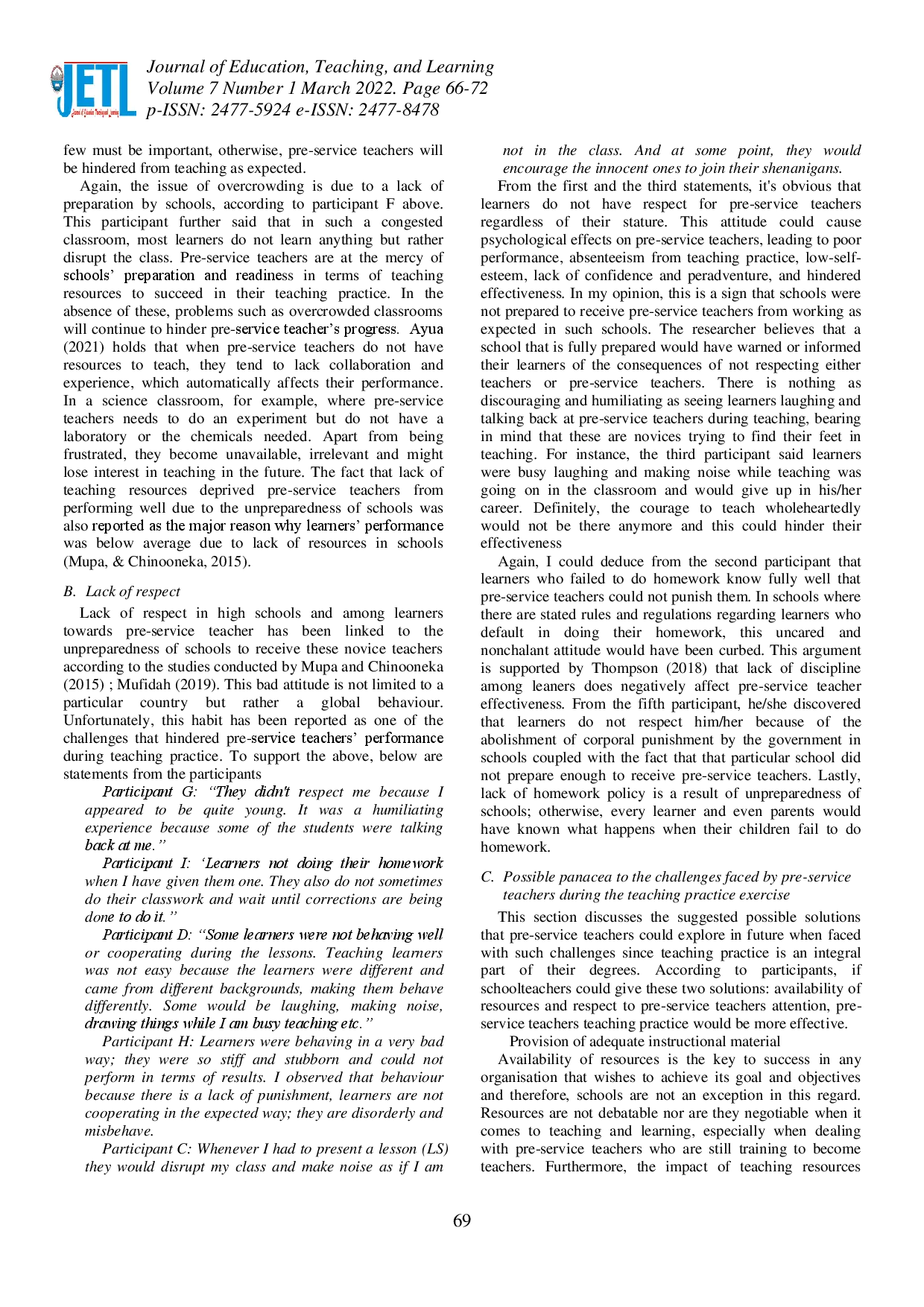 juris Pre Service Teachers Experiences during Teaching Practice in South Africa Challenges and Solutions