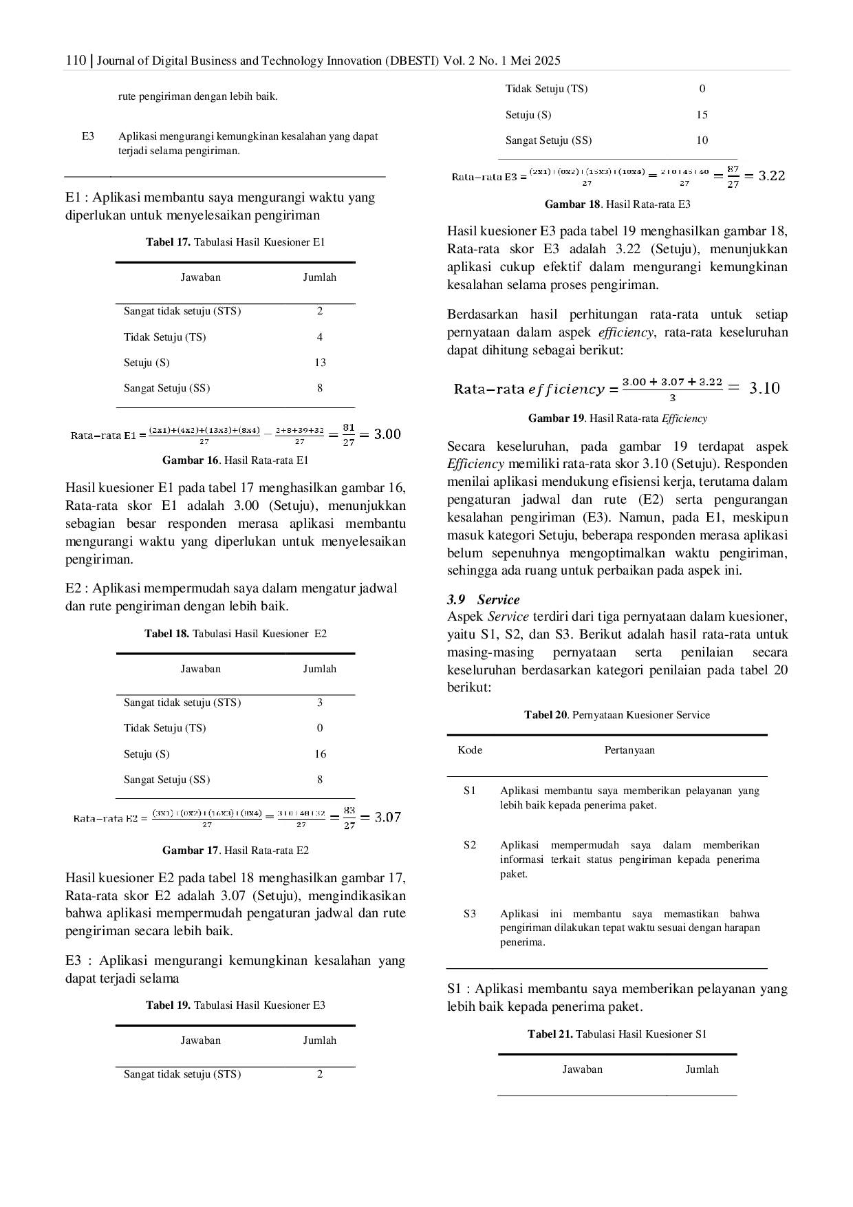 JURIS Evaluasi Penggunaan Aplikasi Ninja Driver di Ninja Xpress Jasinga Bogor Menggunakan PIECES Framework