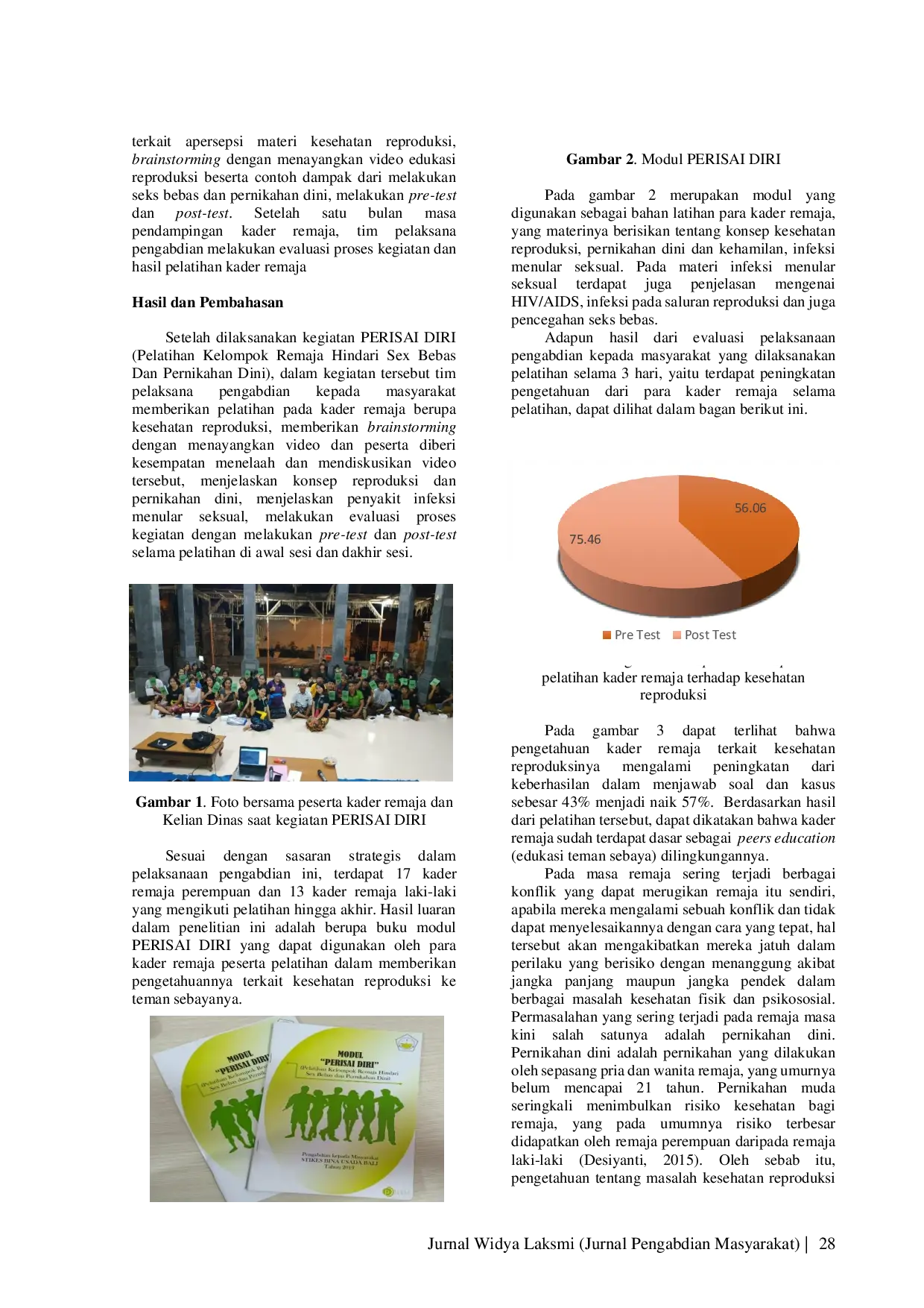 JURIS Perisai Diri Pelatihan Kelompok Remaja Hindari Seks Bebas Dan Pernikahan Dini