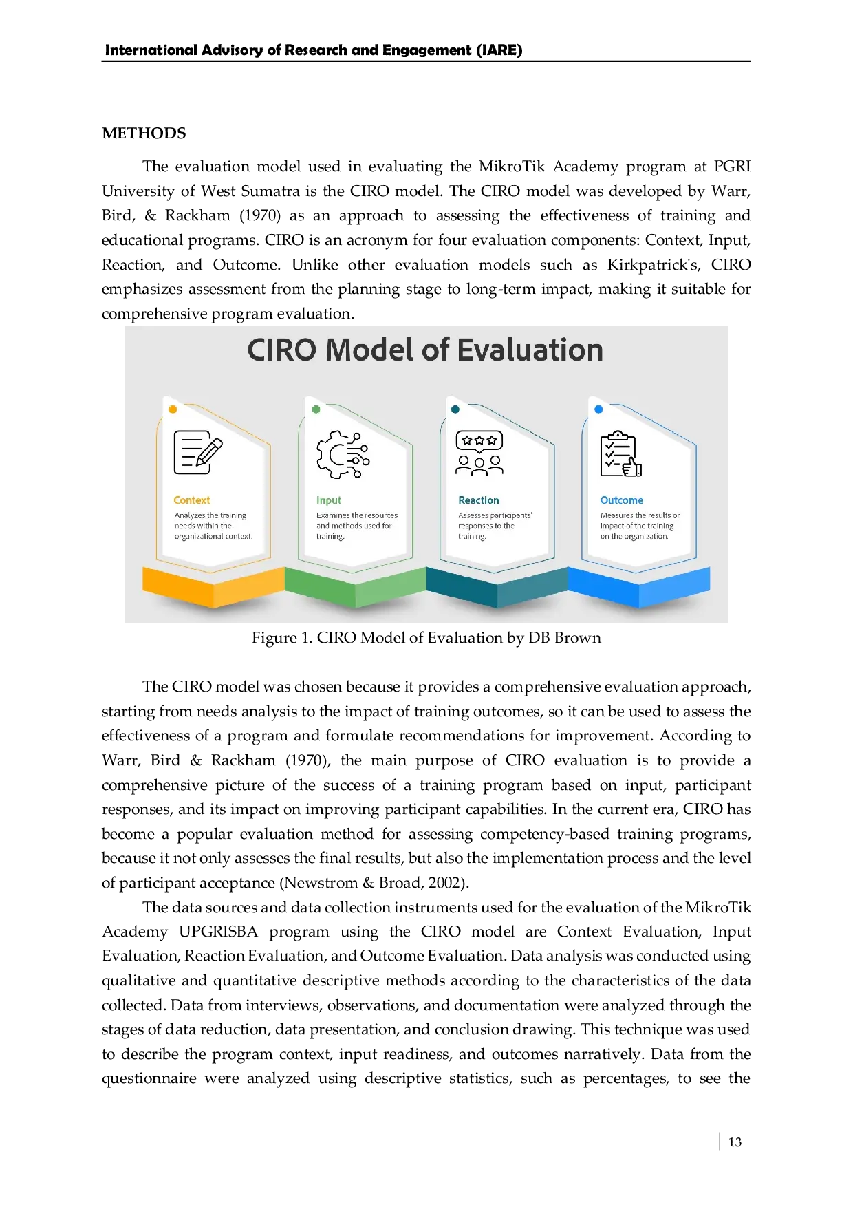JURIS Strengthening Student Network Competence through the MikroTik Academy Program Evaluation of the CIRO Model