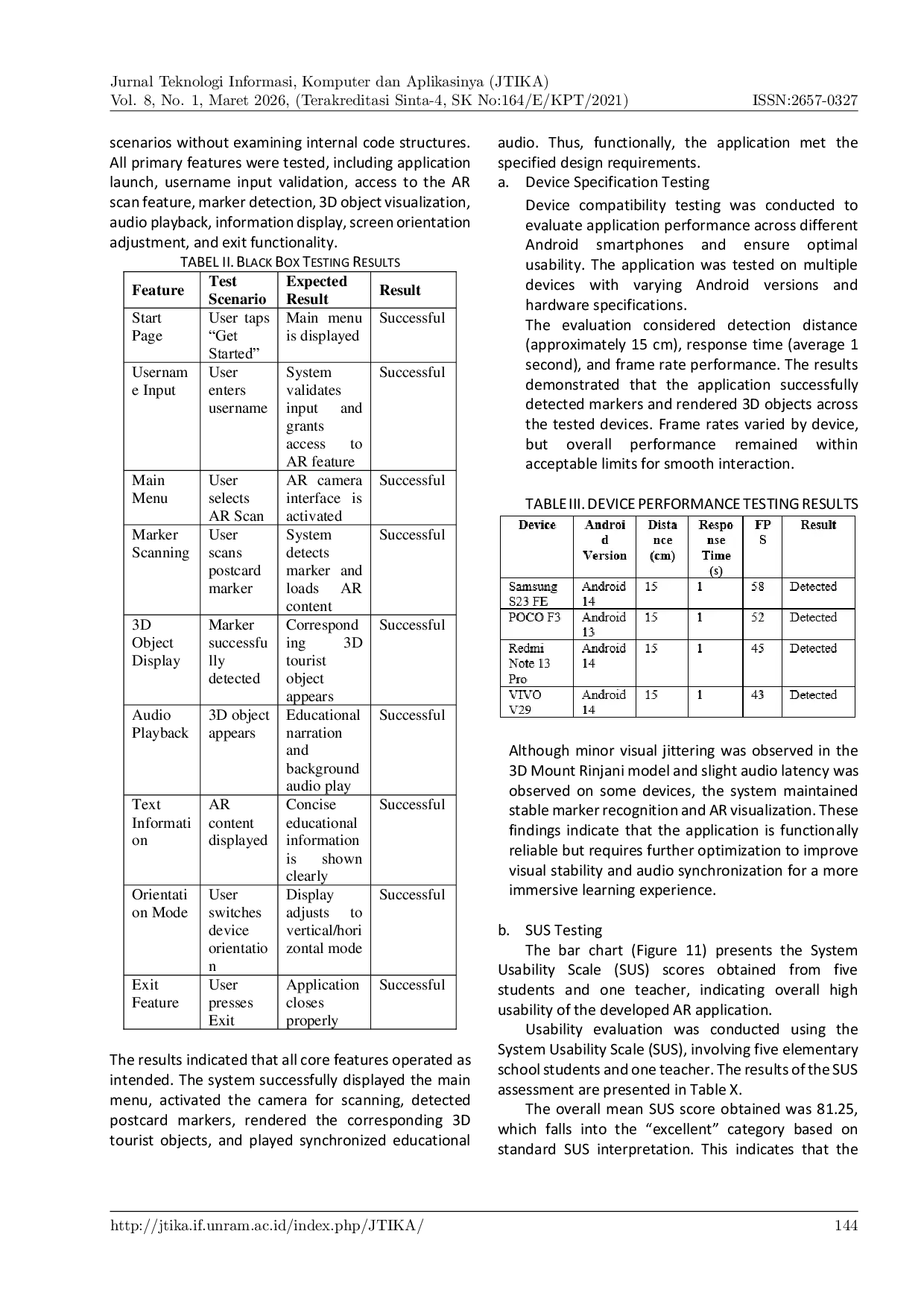 JURIS Perancangan dan Pengembangan Aplikasi Augmented Reality Terintegrasi Kartu Pos untuk Eksplorasi Edukatif Destinasi Wisata Pulau Lombok