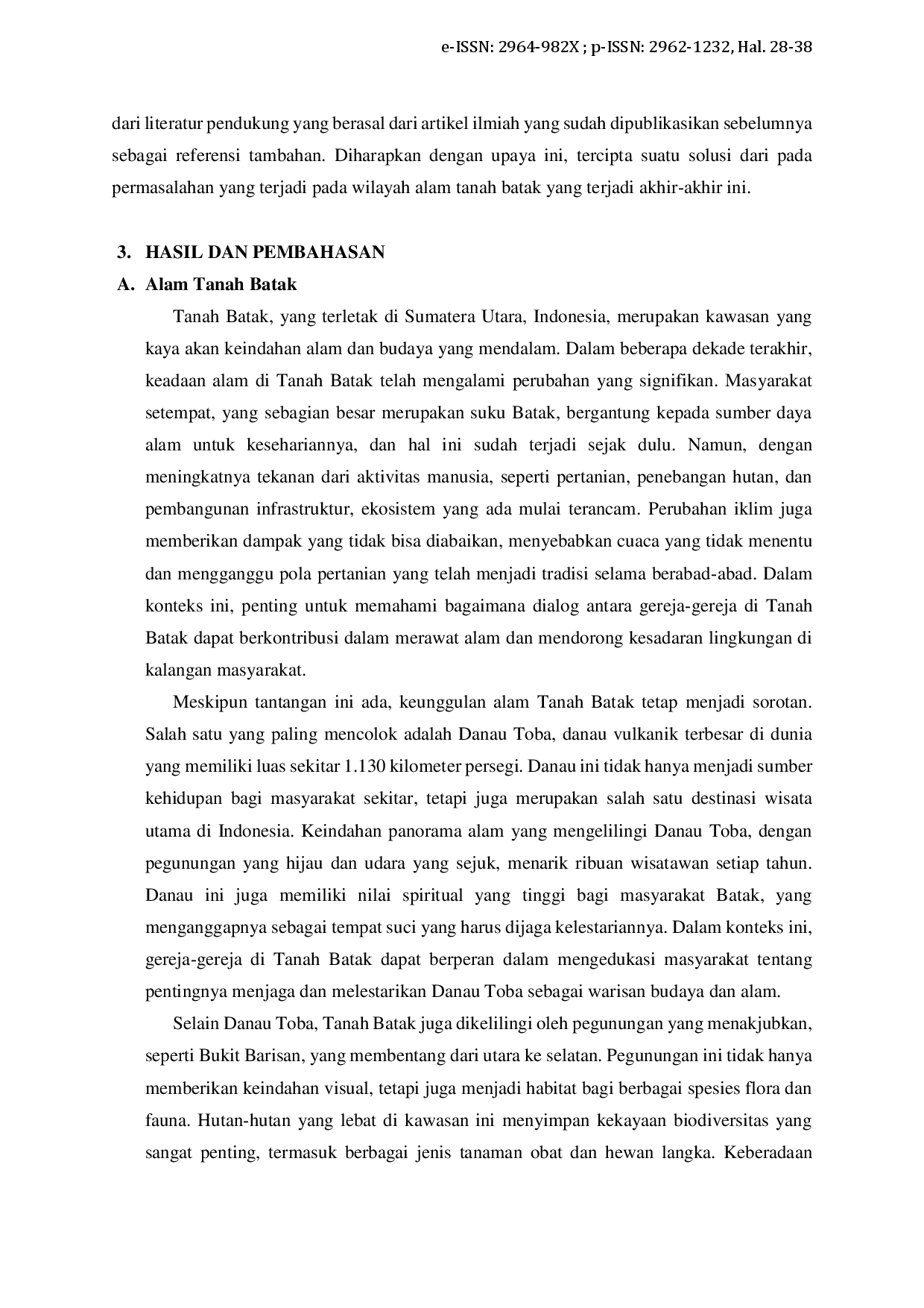 JURIS Dialog Gereja Gereja Dalam Merawat Alam Tanah Batak untuk Membangun Kesadaran Lingkungan dan Kolaborasi Antar Umat