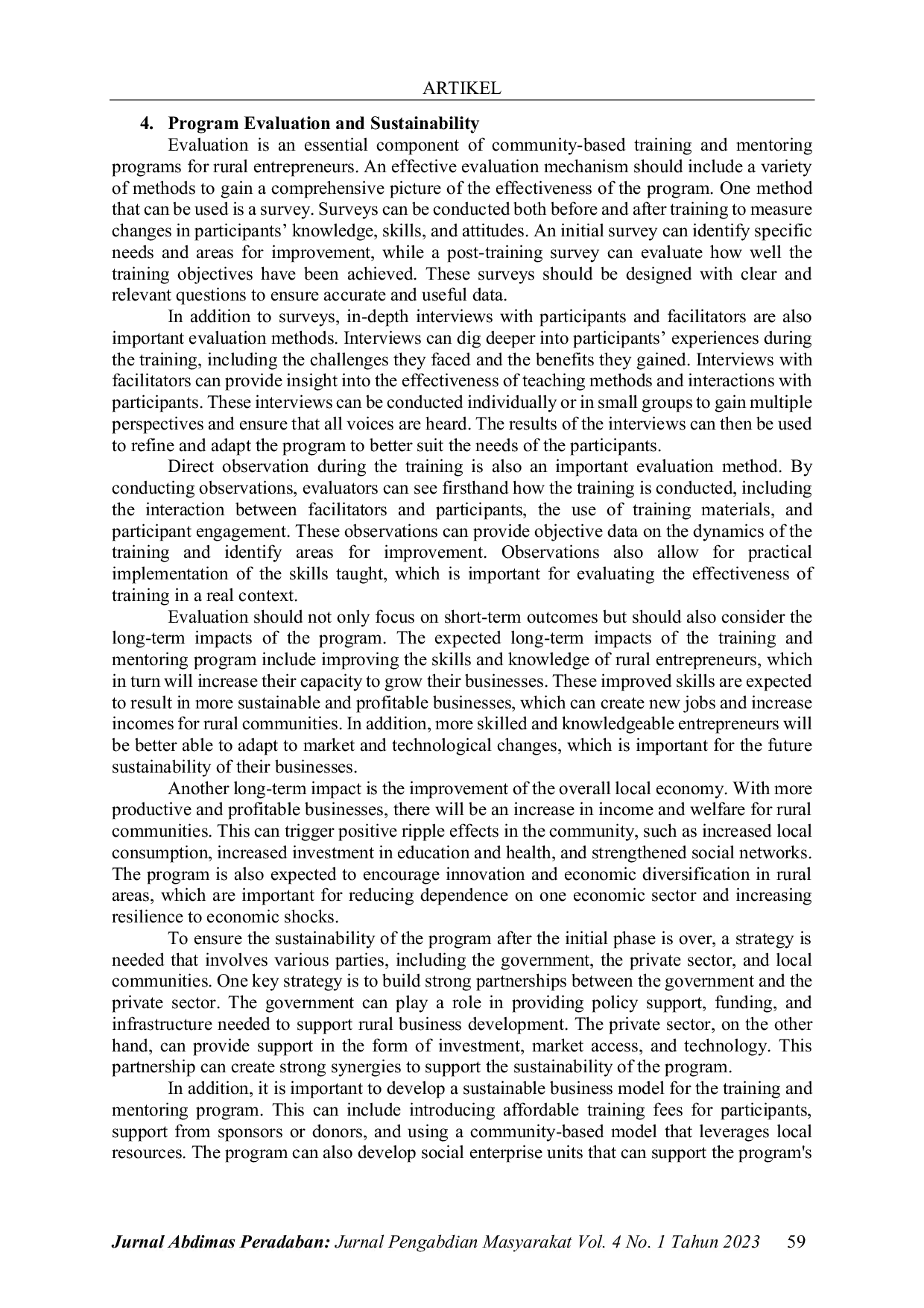 JURIS Enhancing Business Acumen in Rural Entrepreneurs A Community Based Training and Mentorship Program