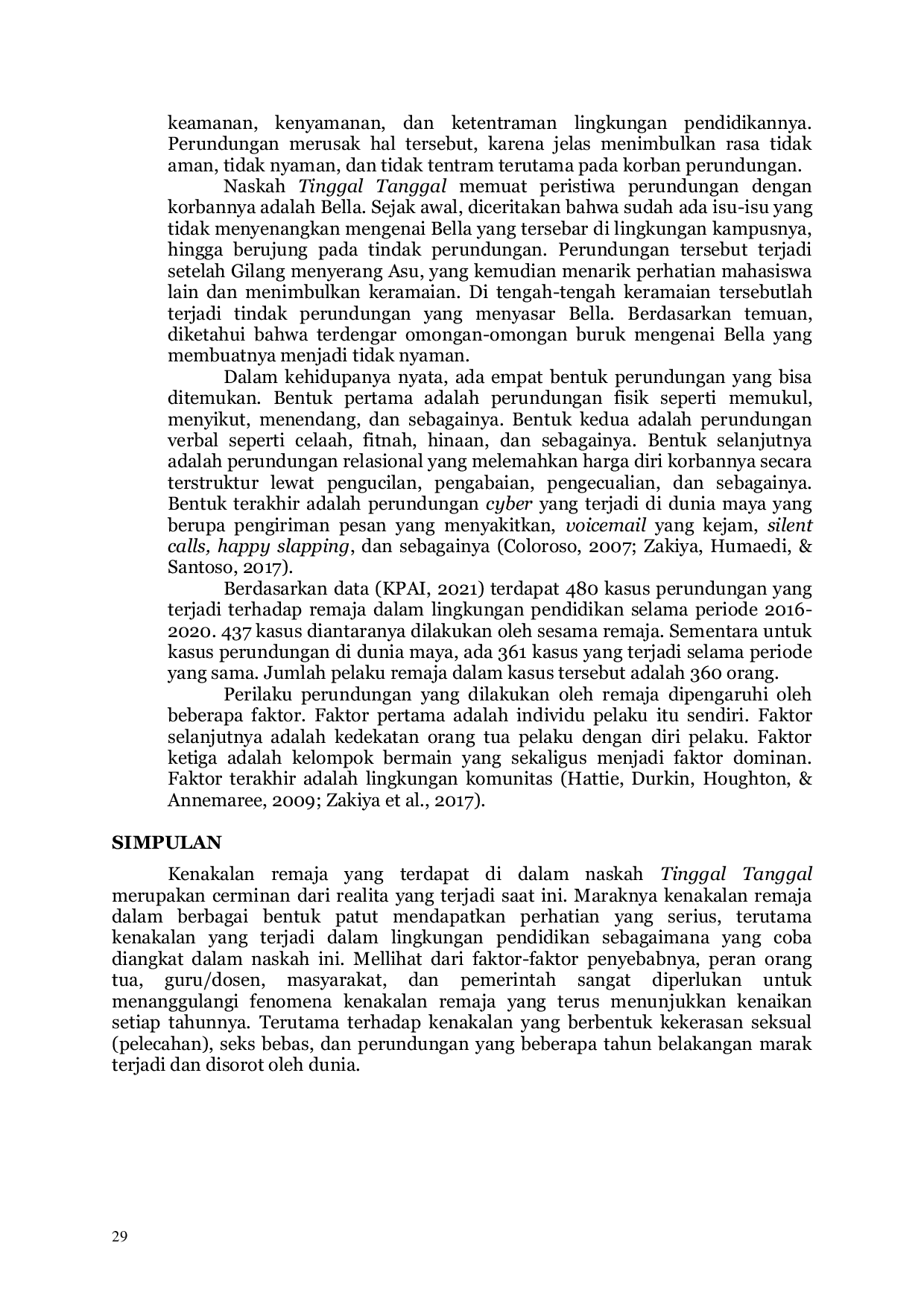 JURIS Bentuk Bentuk Kenakalan Remaja dalam Naskah Drama Tinggal Tanggal Karya Indah Mustika Santhi Kajian Sosiologi Sastra