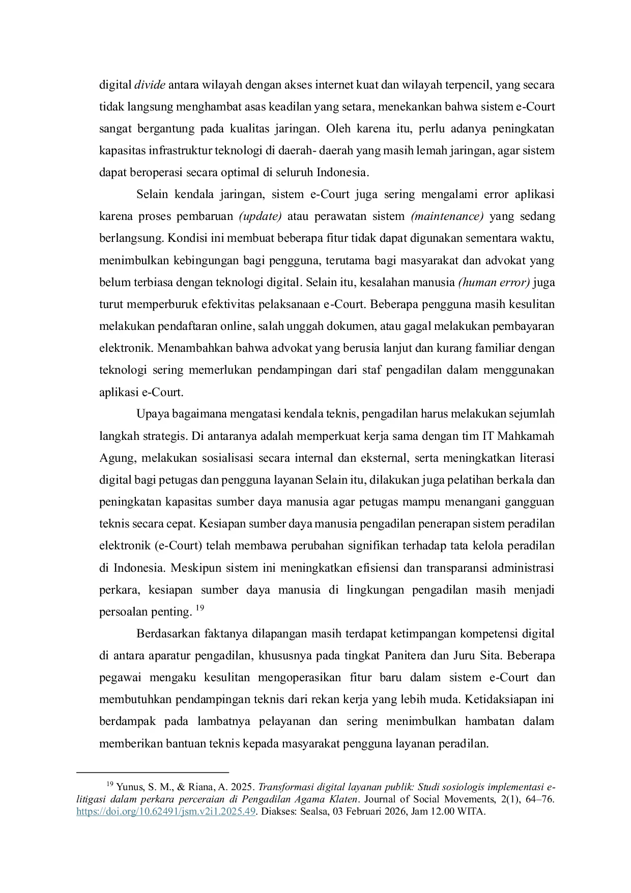 JURIS Problematika Pengajuan Gugatan Vexatious Litigation Melalui E Court dengan Prinsip Biaya Murah