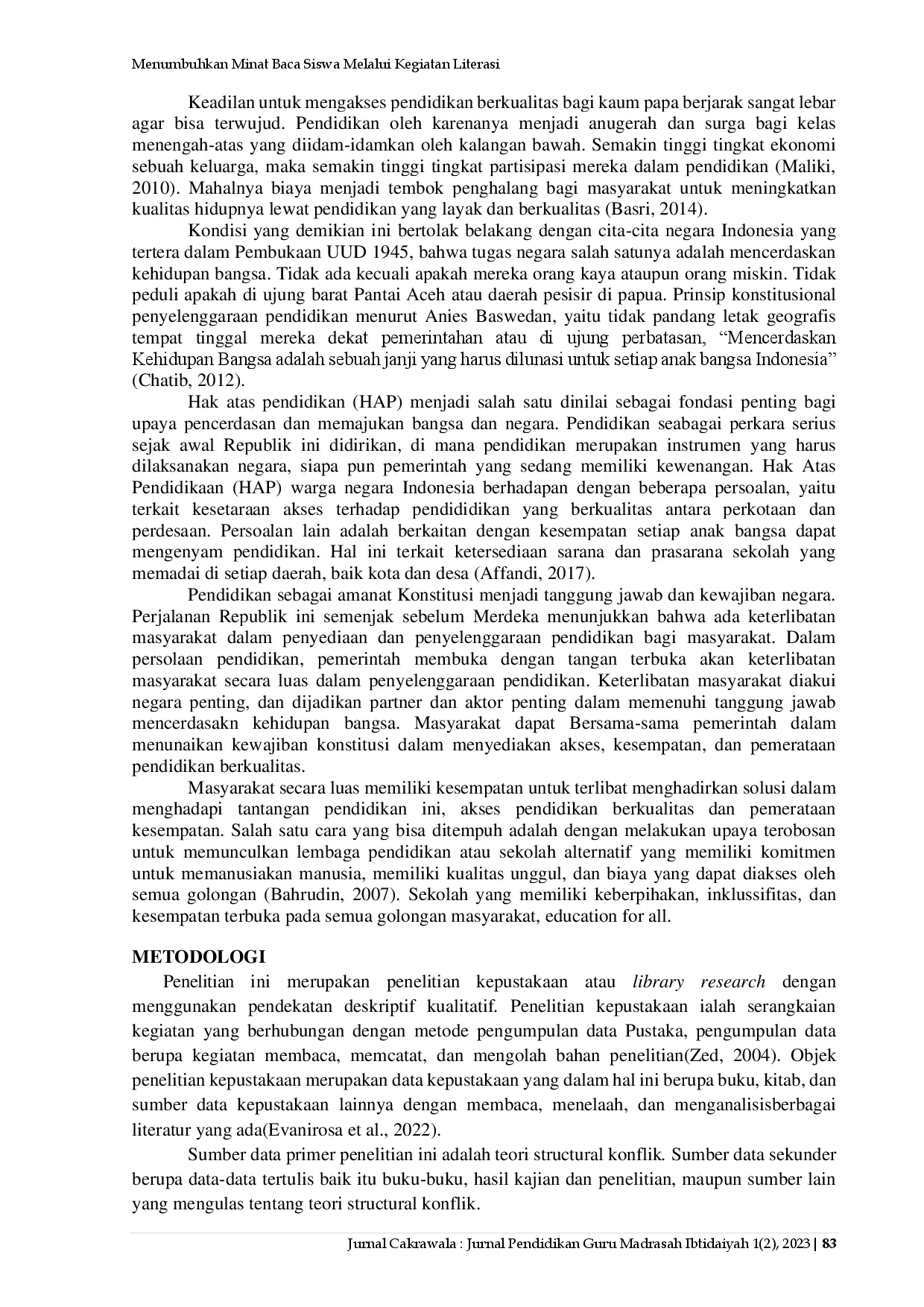 juris Model Sekolah Yang Memanusiakan Tinjauan Teori Struktural Konflik