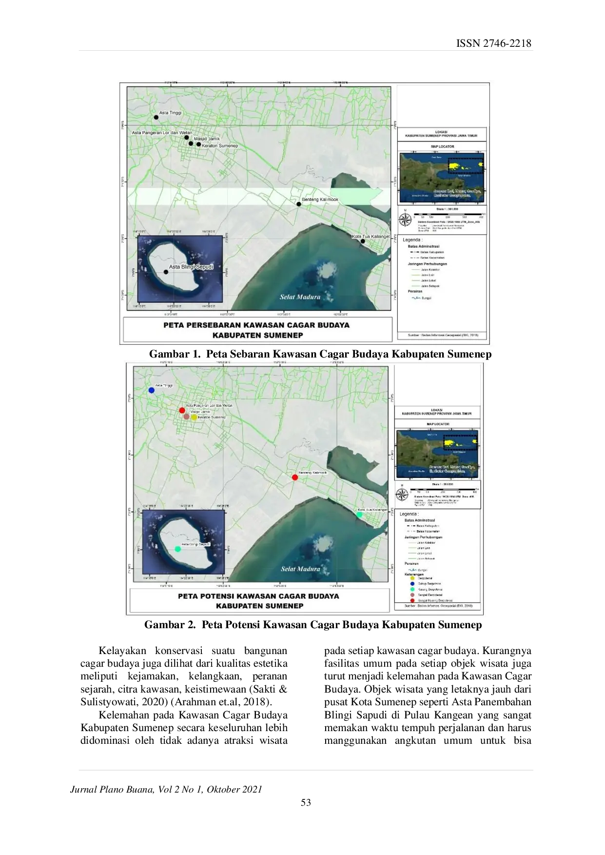 JURIS Potensi dan Zonasi Kawasan Cagar Budaya Di Kabupaten Sumenep