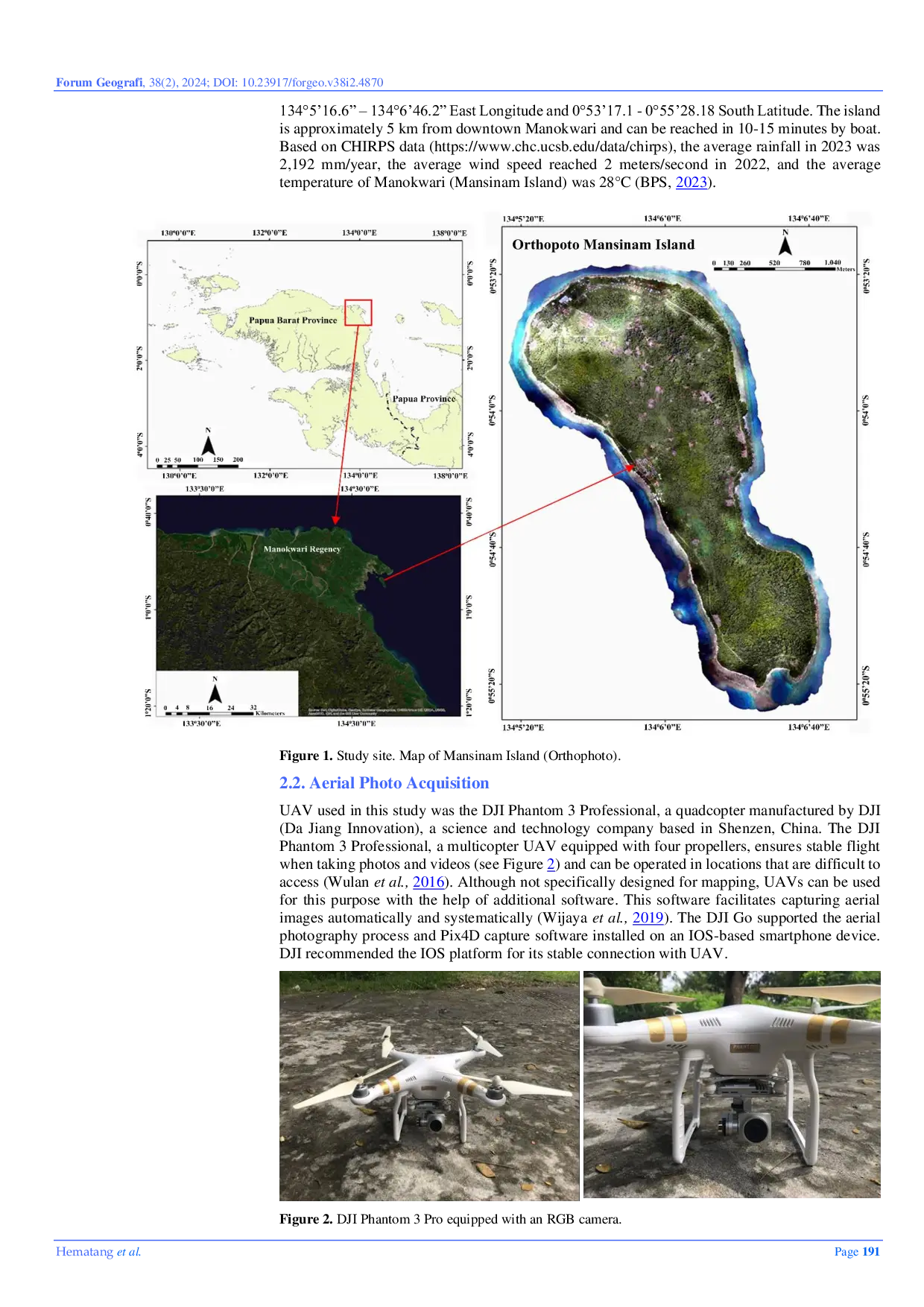 JURIS Grouping Land Cover Using Orthophoto in Small Islands An Application of Low Cost UAV on Mansinam Island