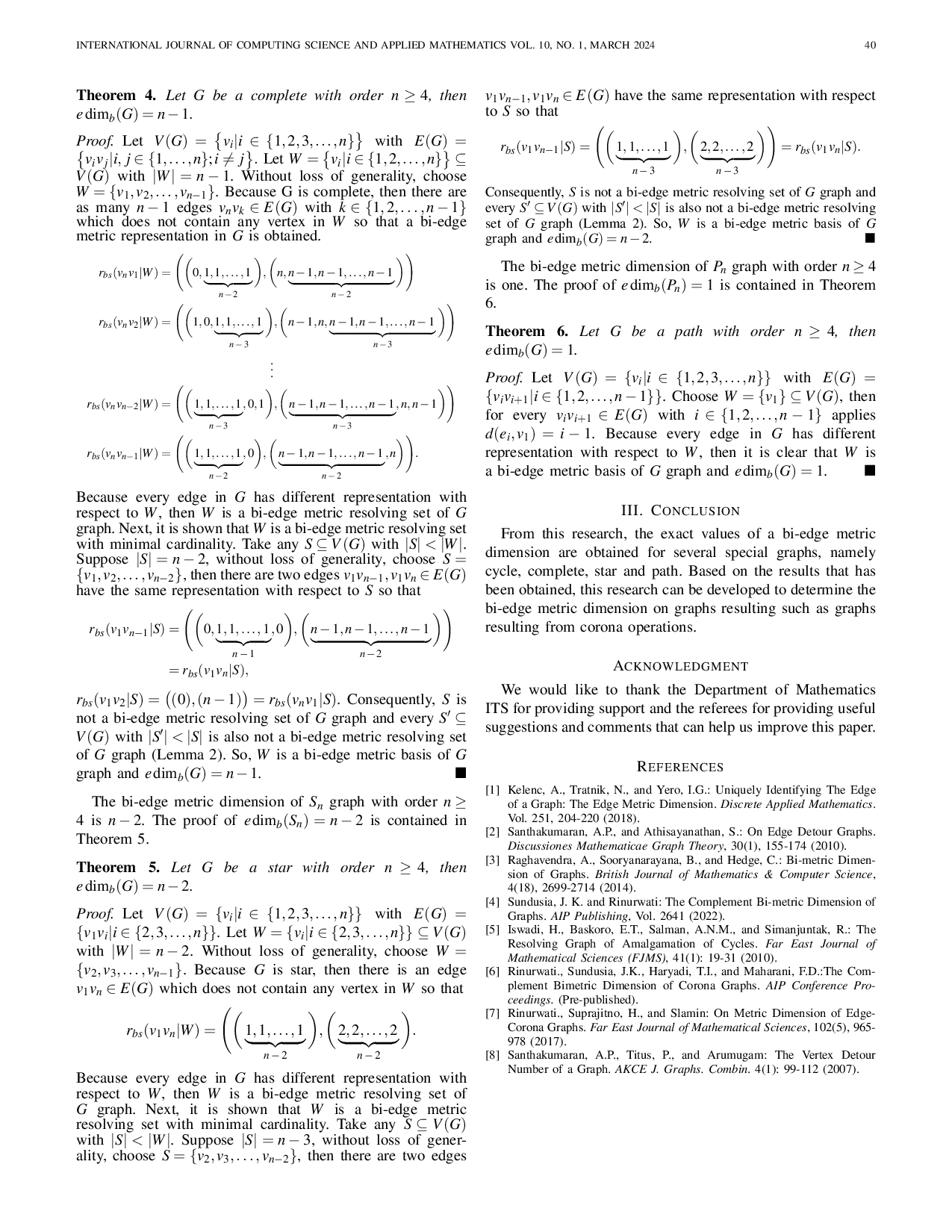 JURIS Bi Edge Metric Dimension of Graphs