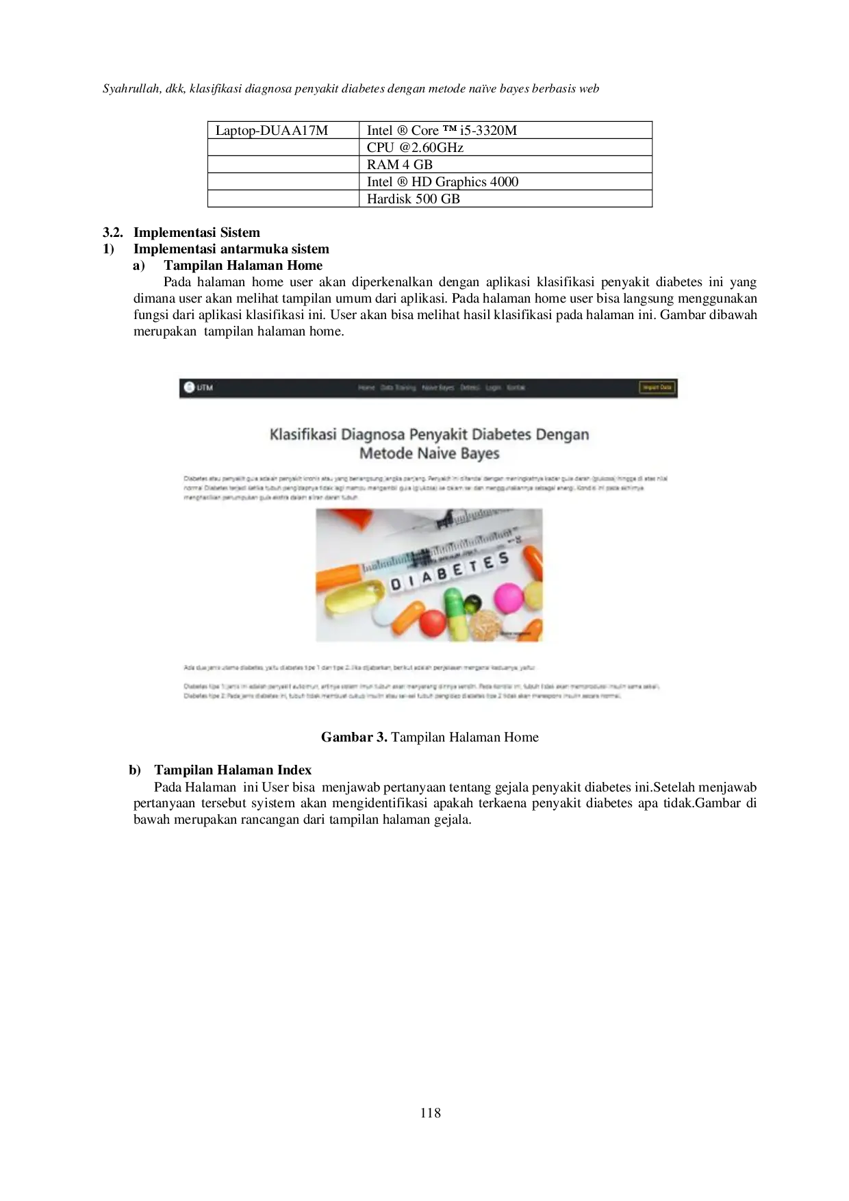 juris Klasifikasi Diagnosa Penyakit Diabetes Dengan Metode Na ve Bayes Berbasis Web