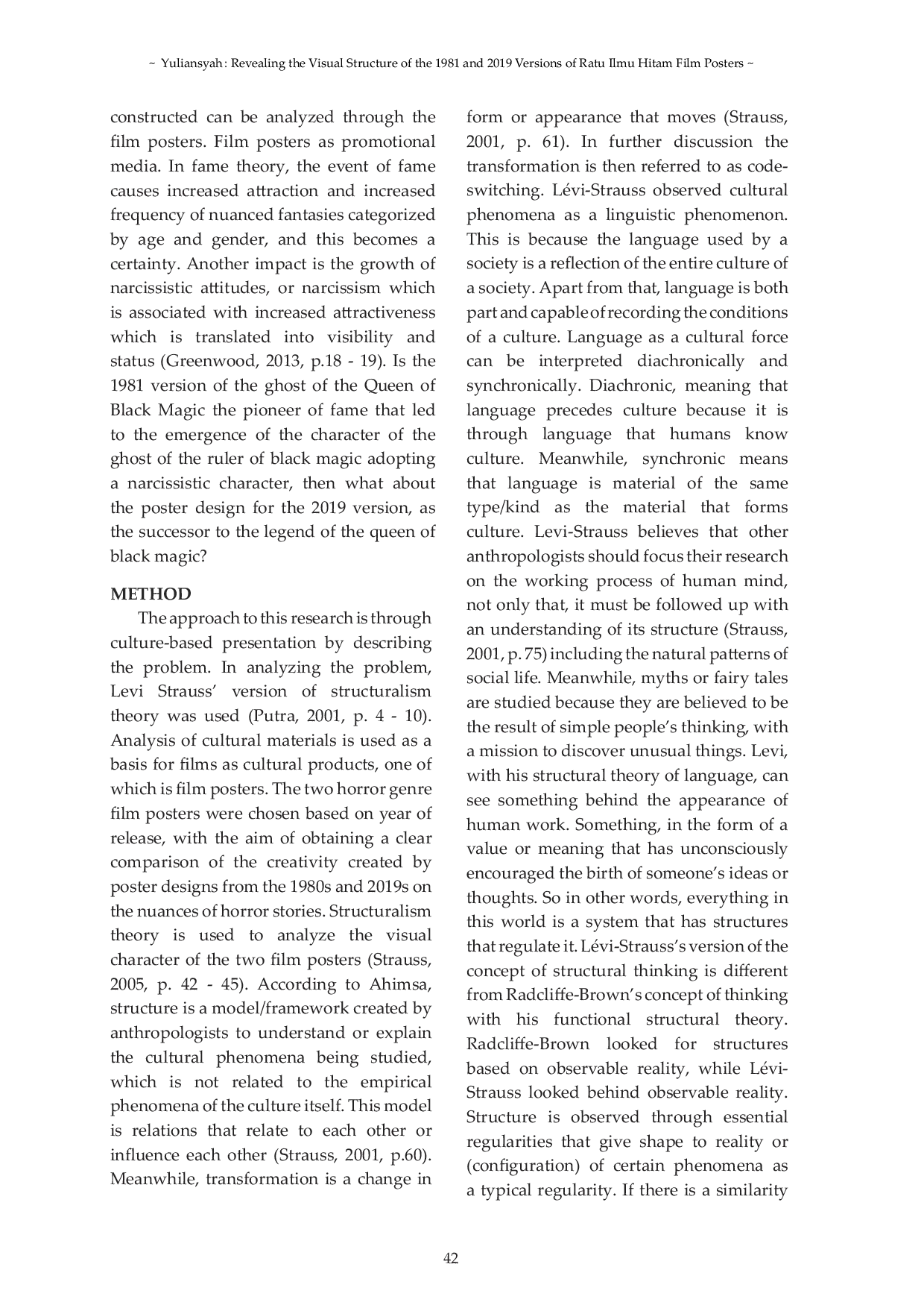 JURIS Revealing the Visual Structure of the 1981 and 2019 Versions of Ratu Ilmu Hitam Film Posters