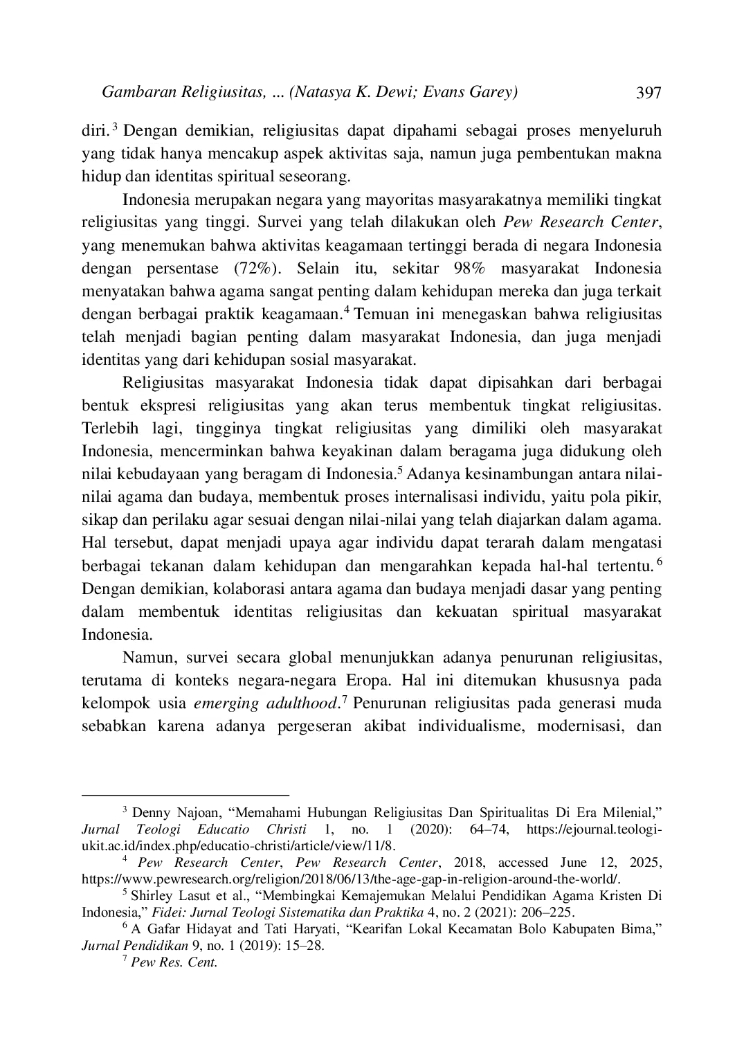 JURIS Gambaran Religiusitas Mahasiswa Kristen Protestan di Universitas Kristen X