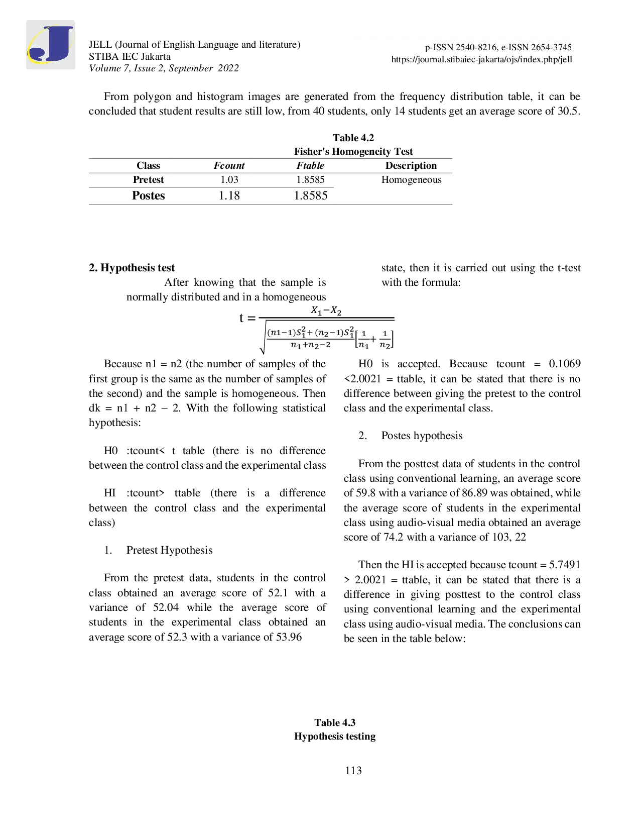 JURIS The Effect of Using Audio Visual Media on the Ability to Write Short Stories