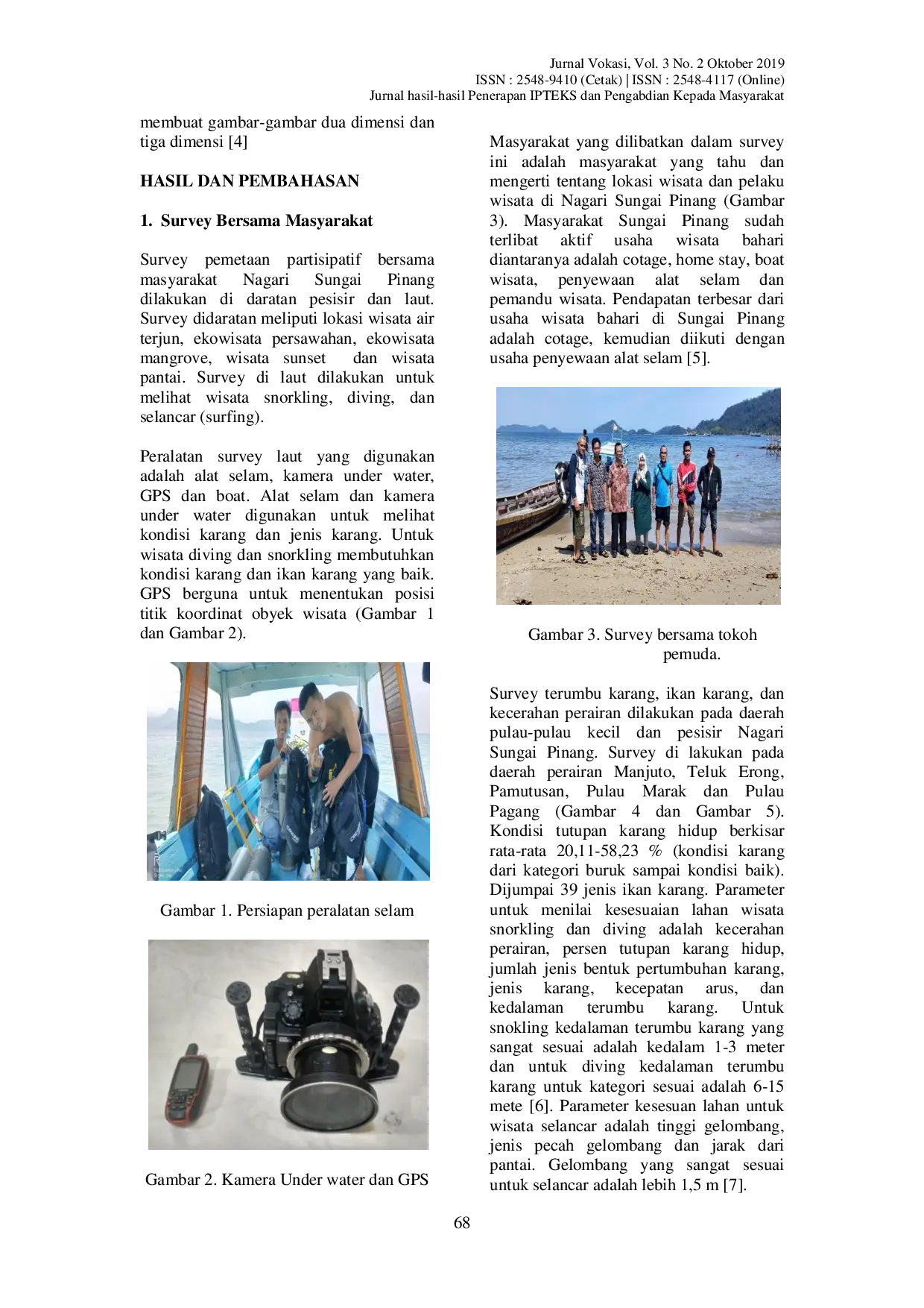 JURIS Pemetaan Partisipatif Potensi Wisata Di Nagari Sungai Pinang Kabupaten Pesisir Selatan Provinsi Sumatera Barat