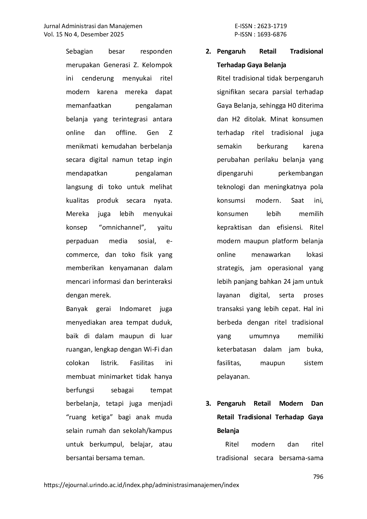 JURIS Persaingan Bisnis Ritel Modern Dan Tradisional Pada Gaya Belanja Studi Kasus Pada Masyarakat Kelurahan Matsum