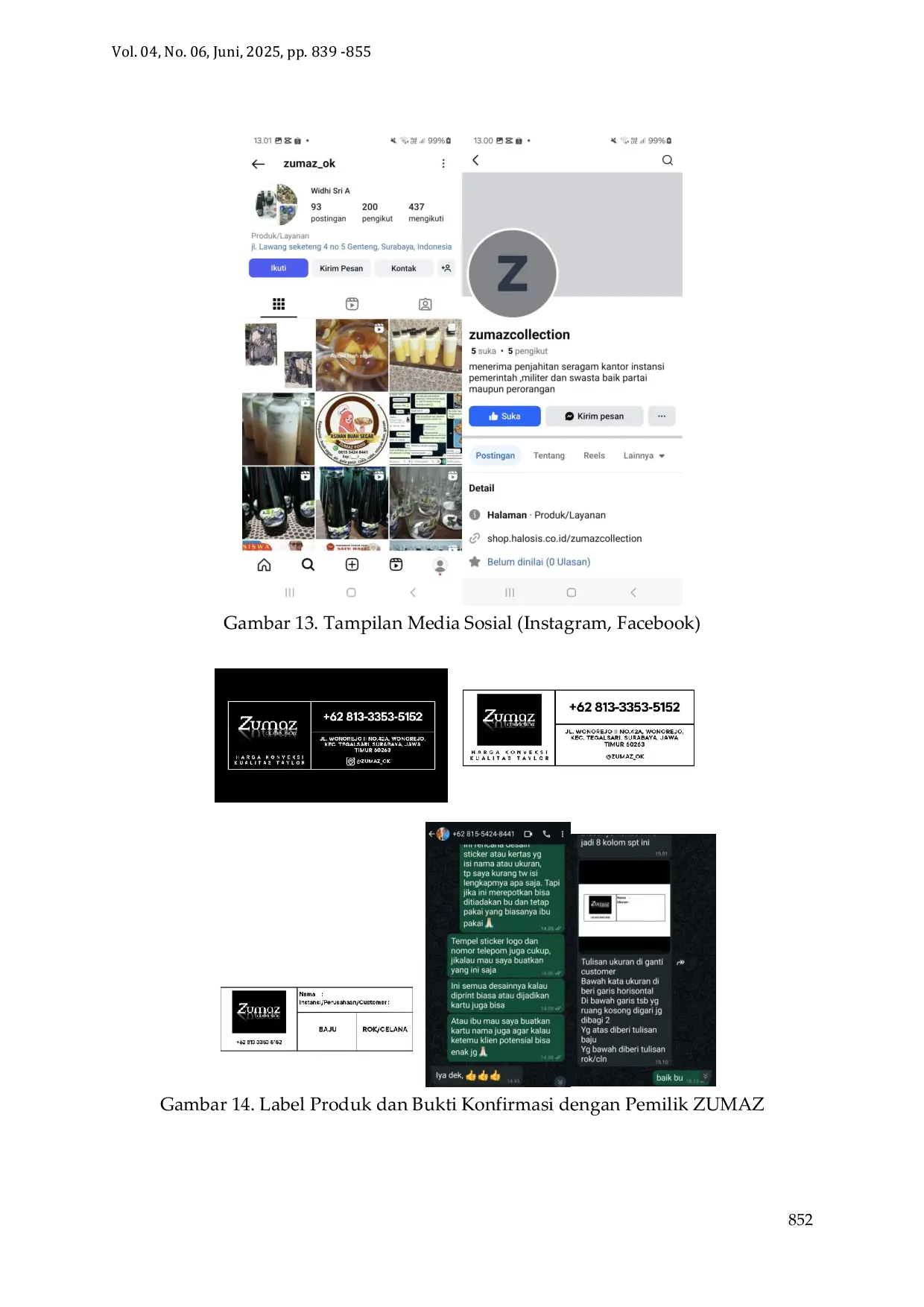 JURIS Pendampingan UMKM Zumaz Collection Dalam Meningkatkan Branding dan Pemasaran Digital Melalui Implementasi Strategi Kreatif