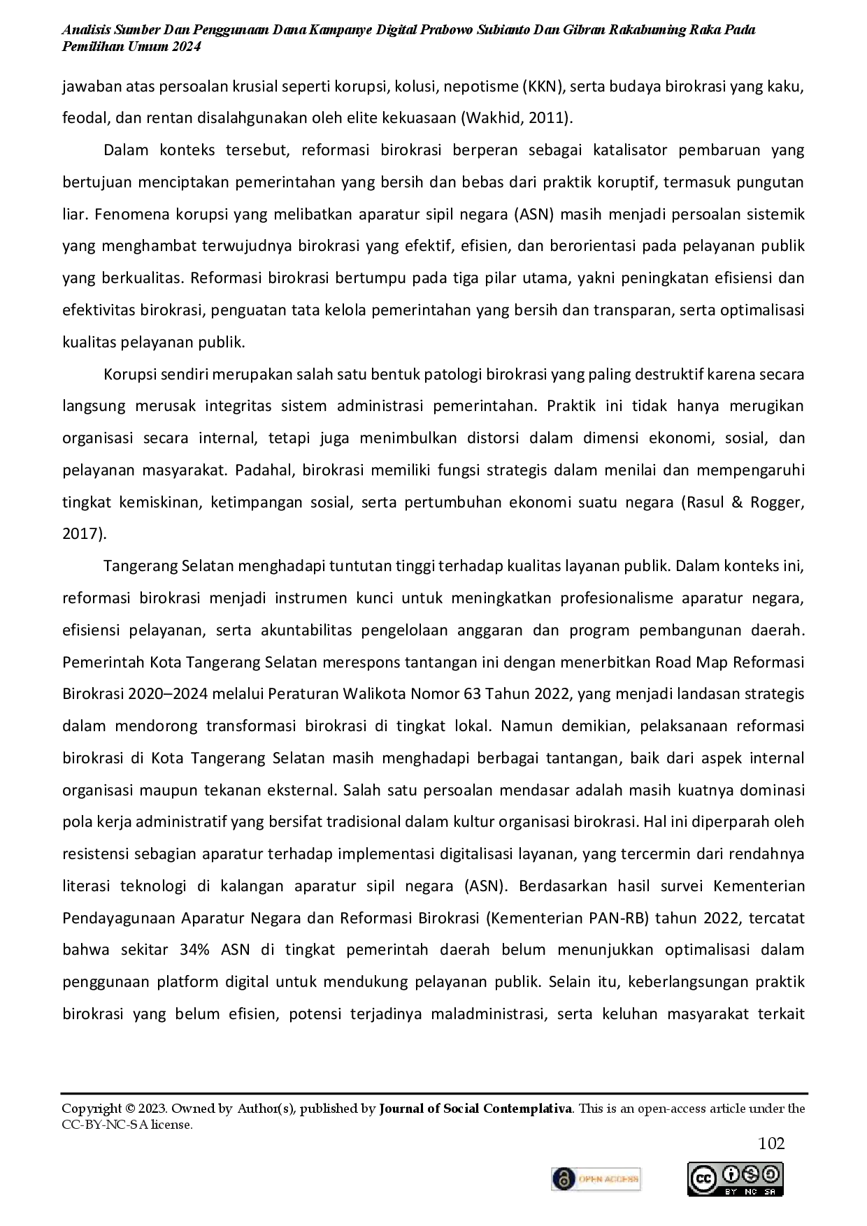 juris Antikorupsi melalui Reformasi Dinamika Transformasi Birokrasi di Tangerang Selatan