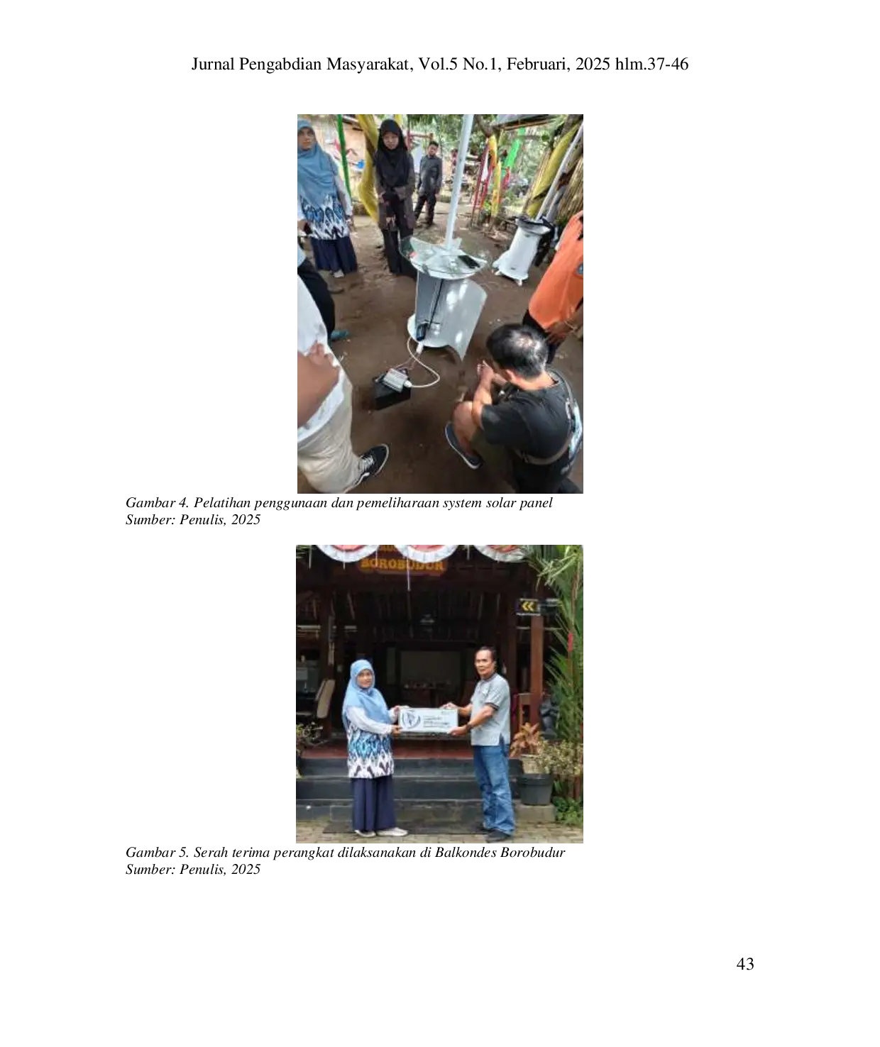 JURIS Alih Teknologi Panel Surya di Desa Borobudur