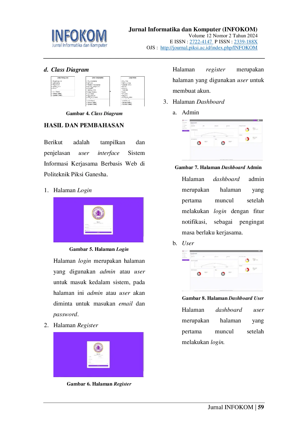 JURIS Perancangan Sistem Informasi Kerjasama Berbasis Web Menggunakan Framework Laravel di Politeknik Piksi Ganesha