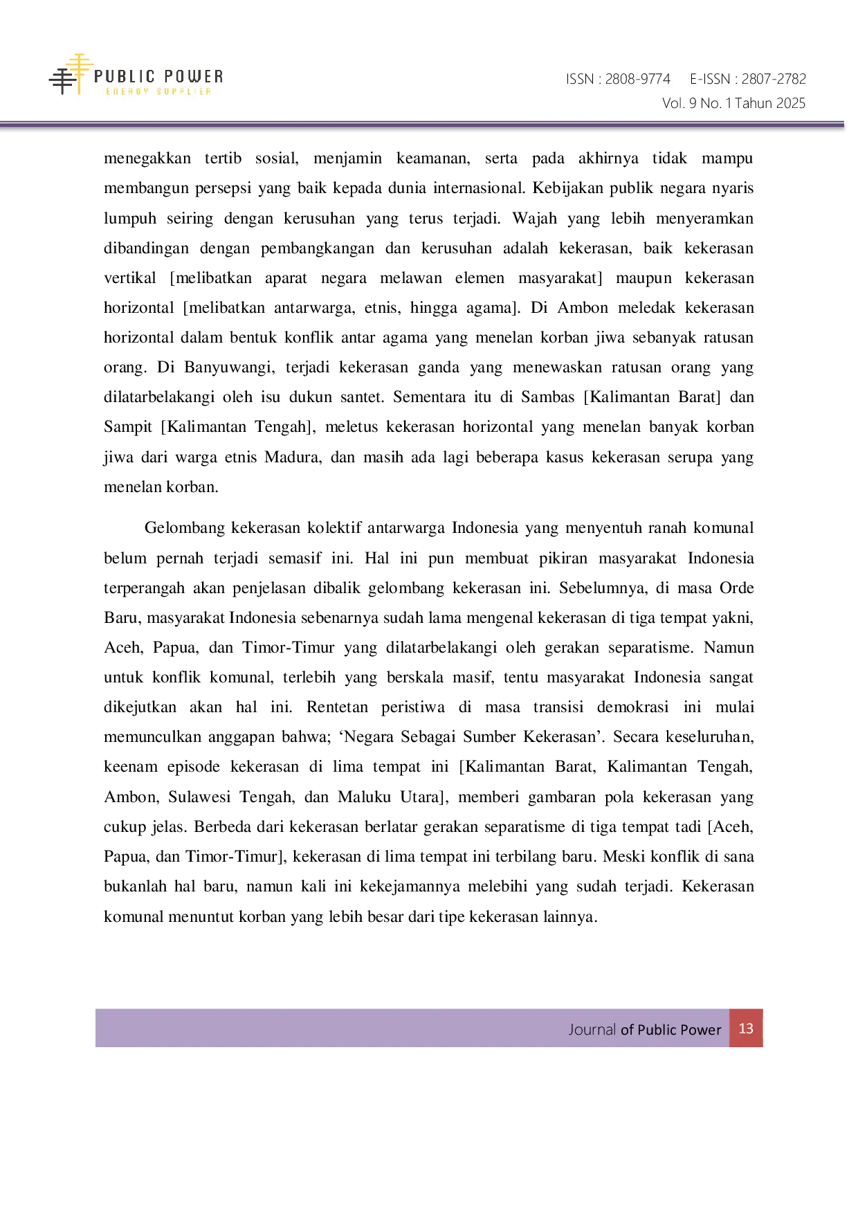 JURIS Transisi Demokrasi Indonesia Pasca Orde Baru Persepektif Giorgio Agamben