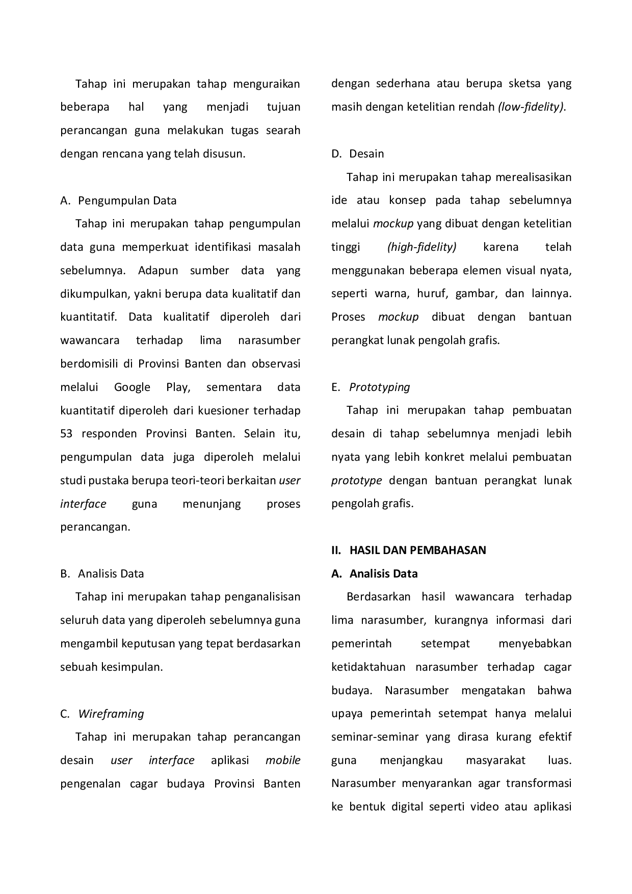 JURIS Simulasi Perancangan User Interface Aplikasi Mobile Balai Pelestarian Cagar Budaya Banten