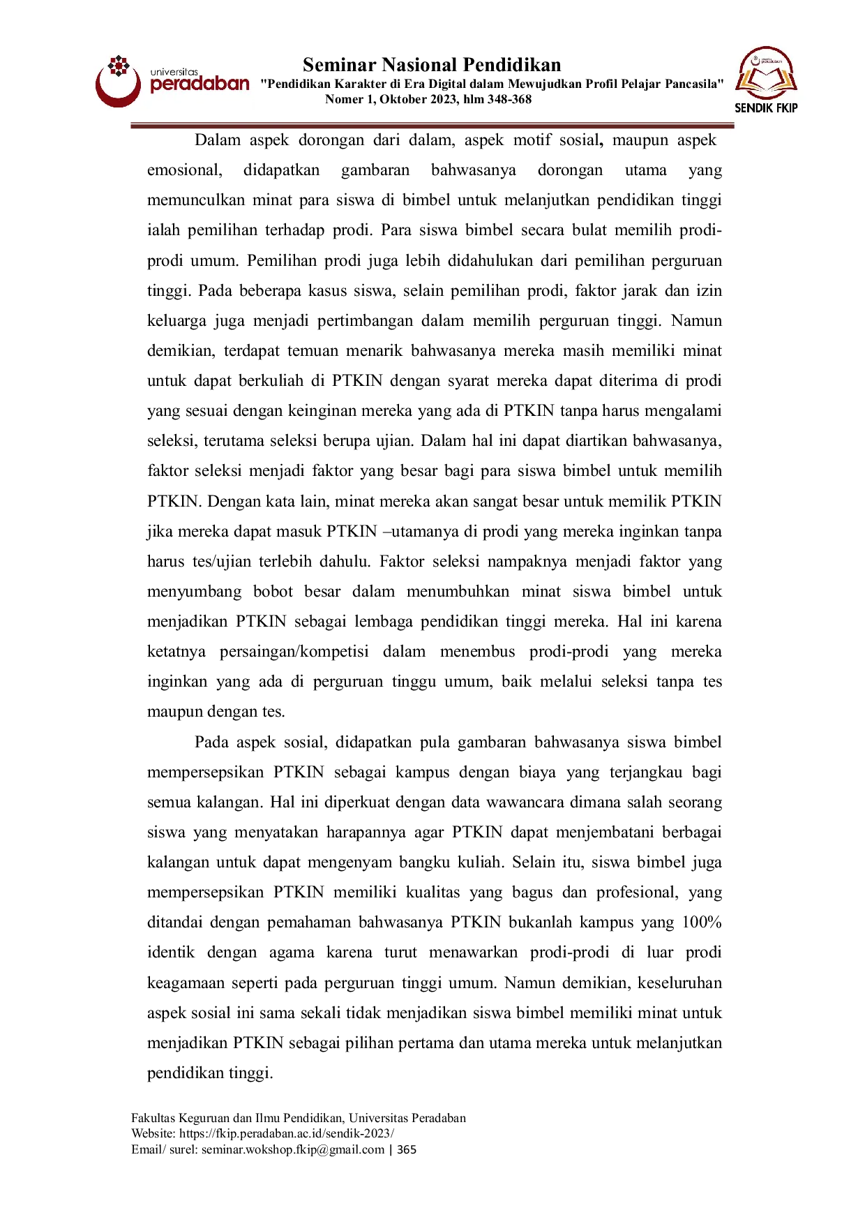 JURIS Persepsi Siswa Bimbingan Belajar Luar Sekolah Terhadap Minat Melanjutkan Pendidikan Tinggi di Perguruan Tinggi Keagamaan IslamNegeri Studi Terhadap Siswa Bimbingan Belajar di Kota Pekalongan