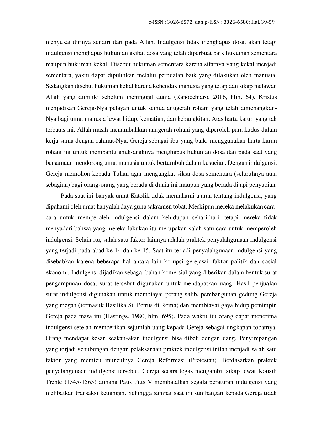 JURIS Paham Gereja Katolik tentang Indulgensi