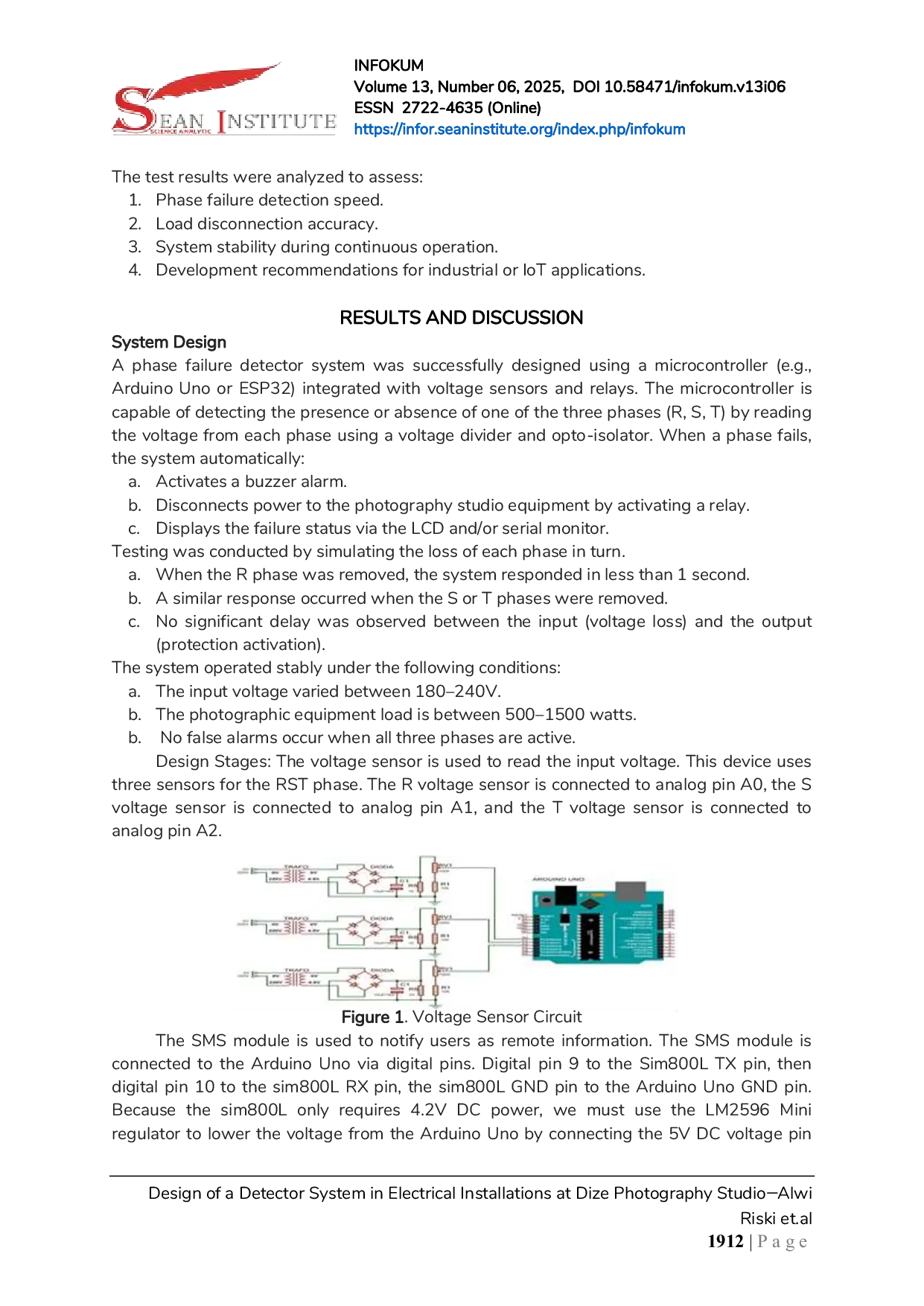 JURIS Design of a Detector System in Electrical Installations at Dize Photography Studio