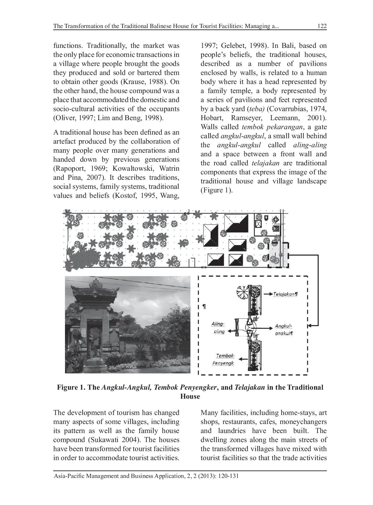 JURIS The Transformation of the Traditional Balinese House for Tourist Facilities Managing a Home Based Enterprise and Maintaining an Architectural Identity