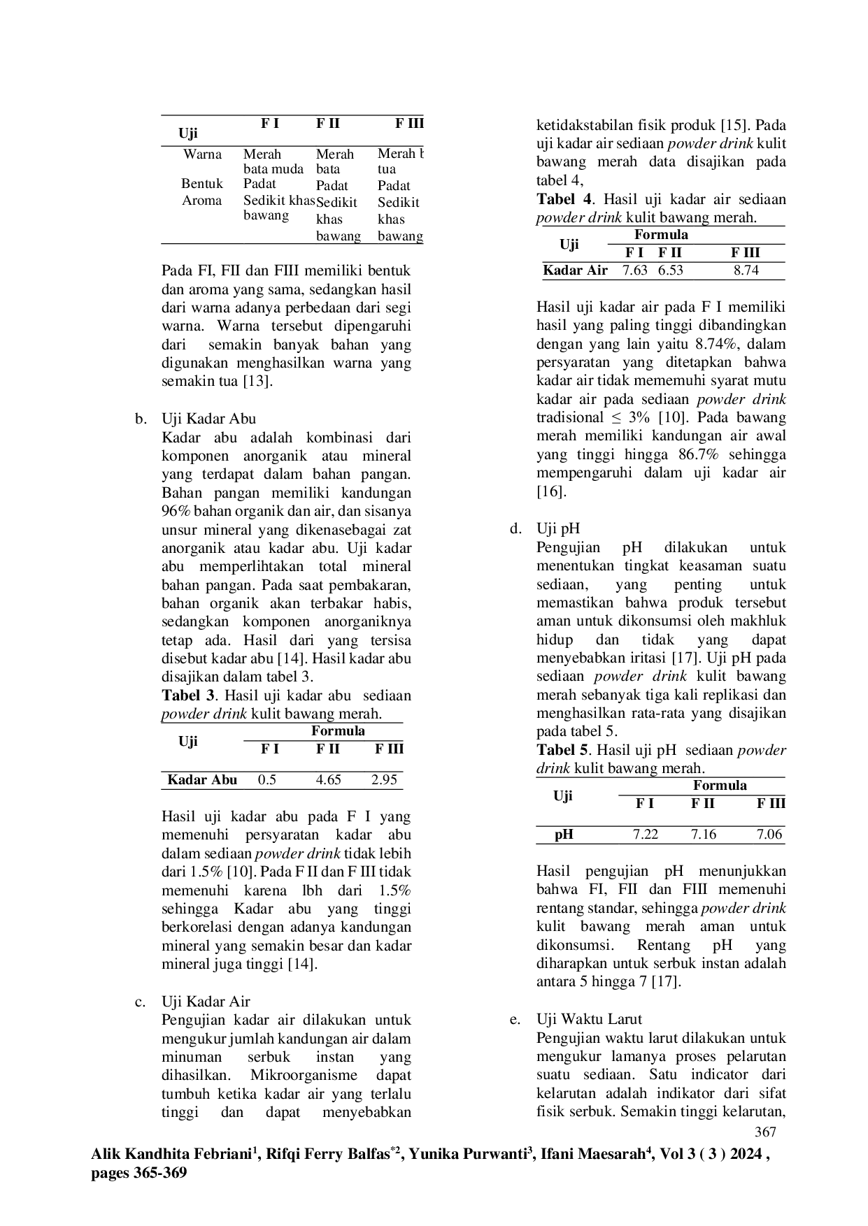 JURIS FORMULASI SEDIAAN NUTRASETIKAL POWDER DRINK KULIT BAWANG MERAH BREBES Allium cepa L var aggregatum