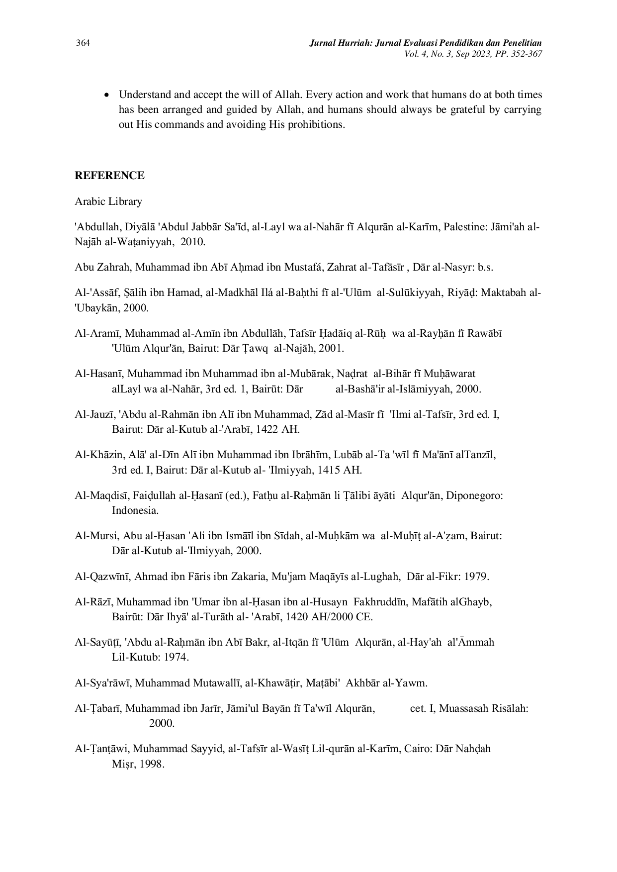 JURIS The Concept Of The Night And The Day In The Quran