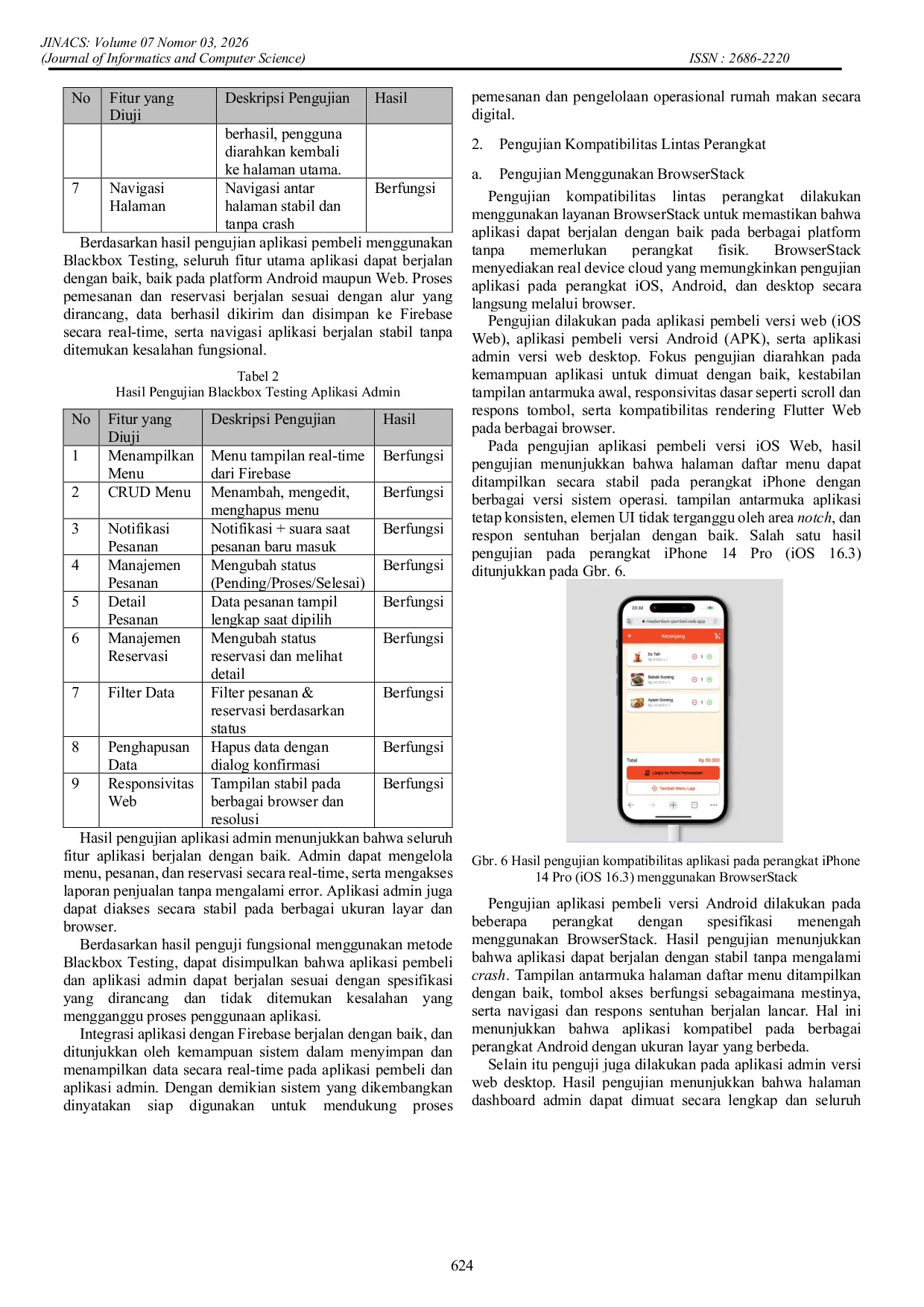 JURIS Analisis Aksesibilitas dan Perancangan Aplikasi Cross Platform Studi Kasus Rumah Makan Ayam Goreng Mas Bonbon