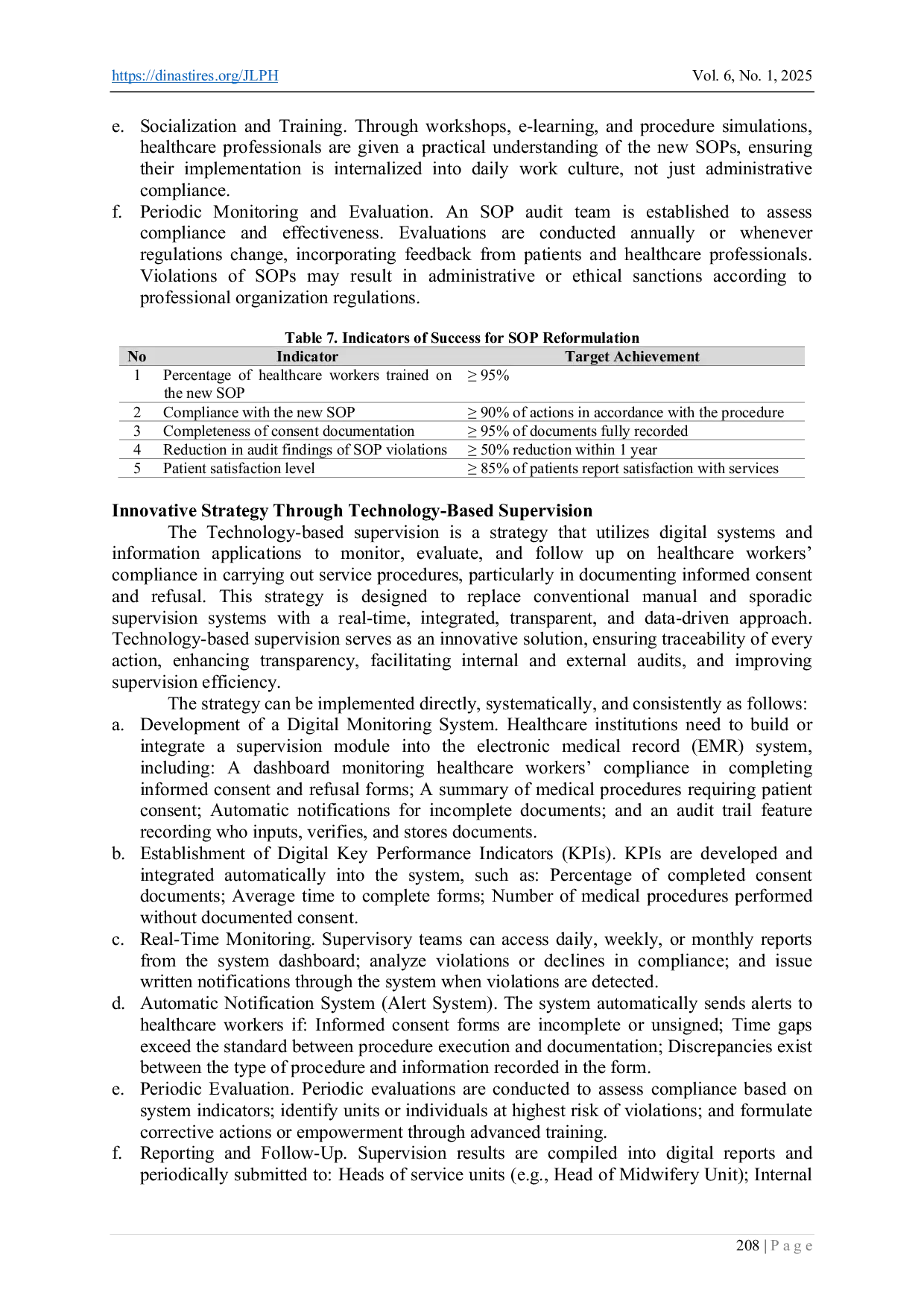 JURIS Legal Accountability and Innovative Strategies in Enhancing Healthcare Workers Compliance with the Implementation of Informed Consent and Refusal in Midwifery Services in Medan City