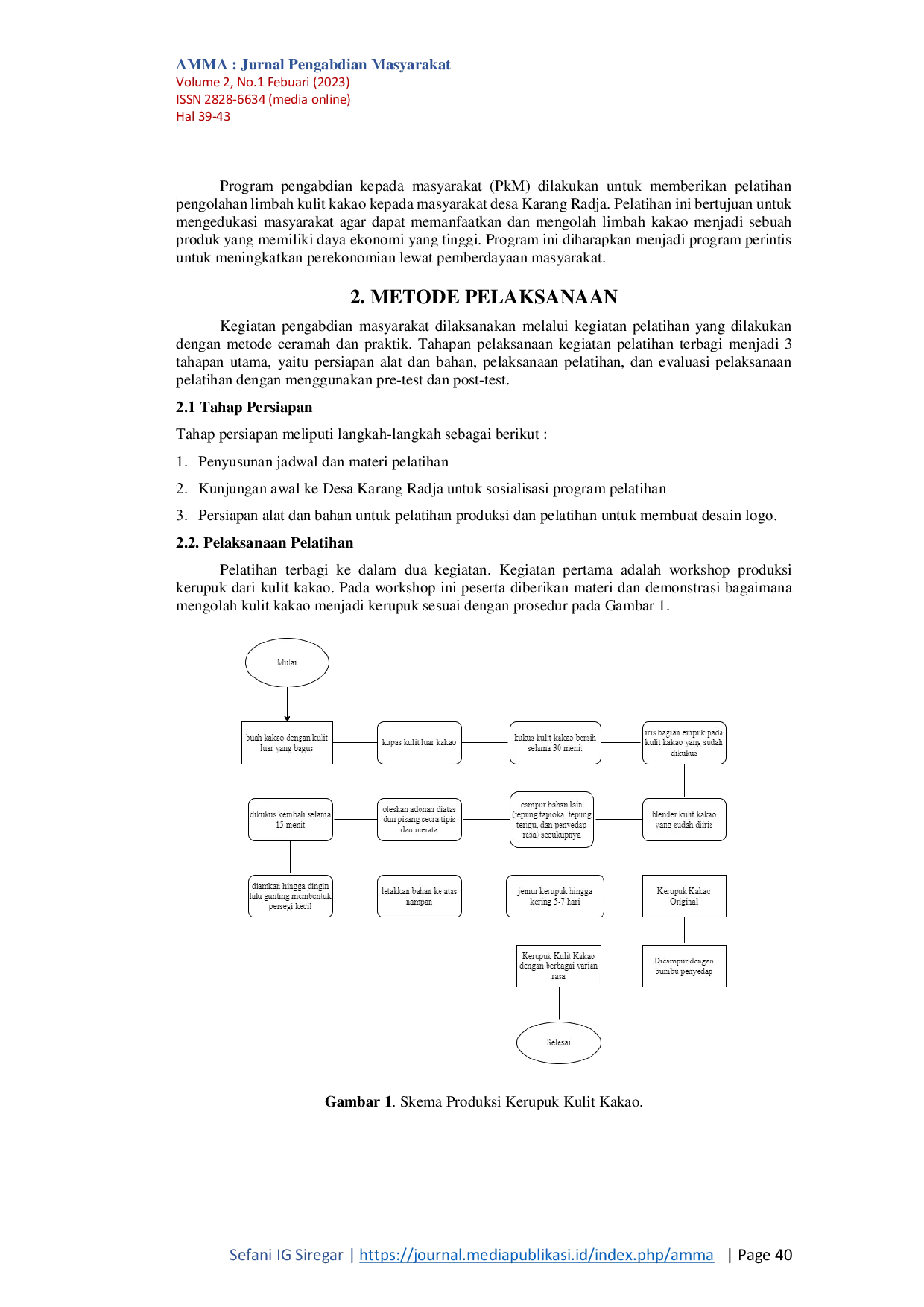 JURIS Pemanfaatan Kulit Kakao menjadi Produk Kerupuk sebagai Solusi Gagal Panen Perkebunan Kakao di Desa Karang Radja