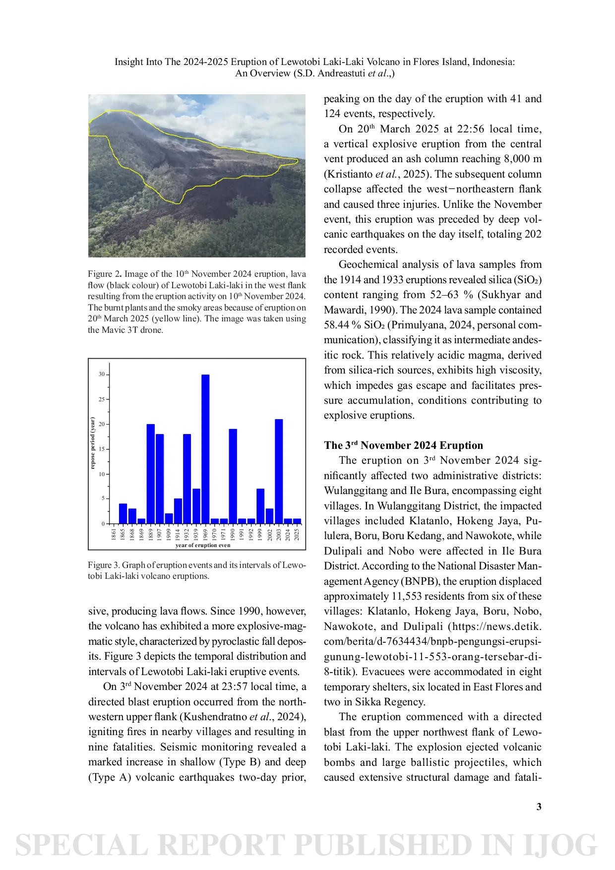 JURIS Insight Into The 2024 2025 Eruption of Lewotobi Laki Laki Volcano in Flores Island Indonesia An Overview