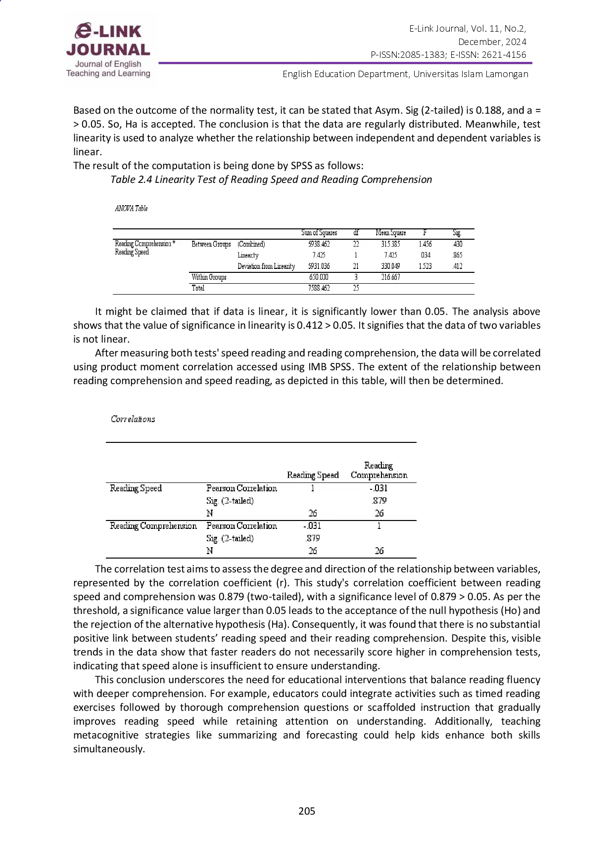 juris Speed vs Understanding A Study of Student Readers