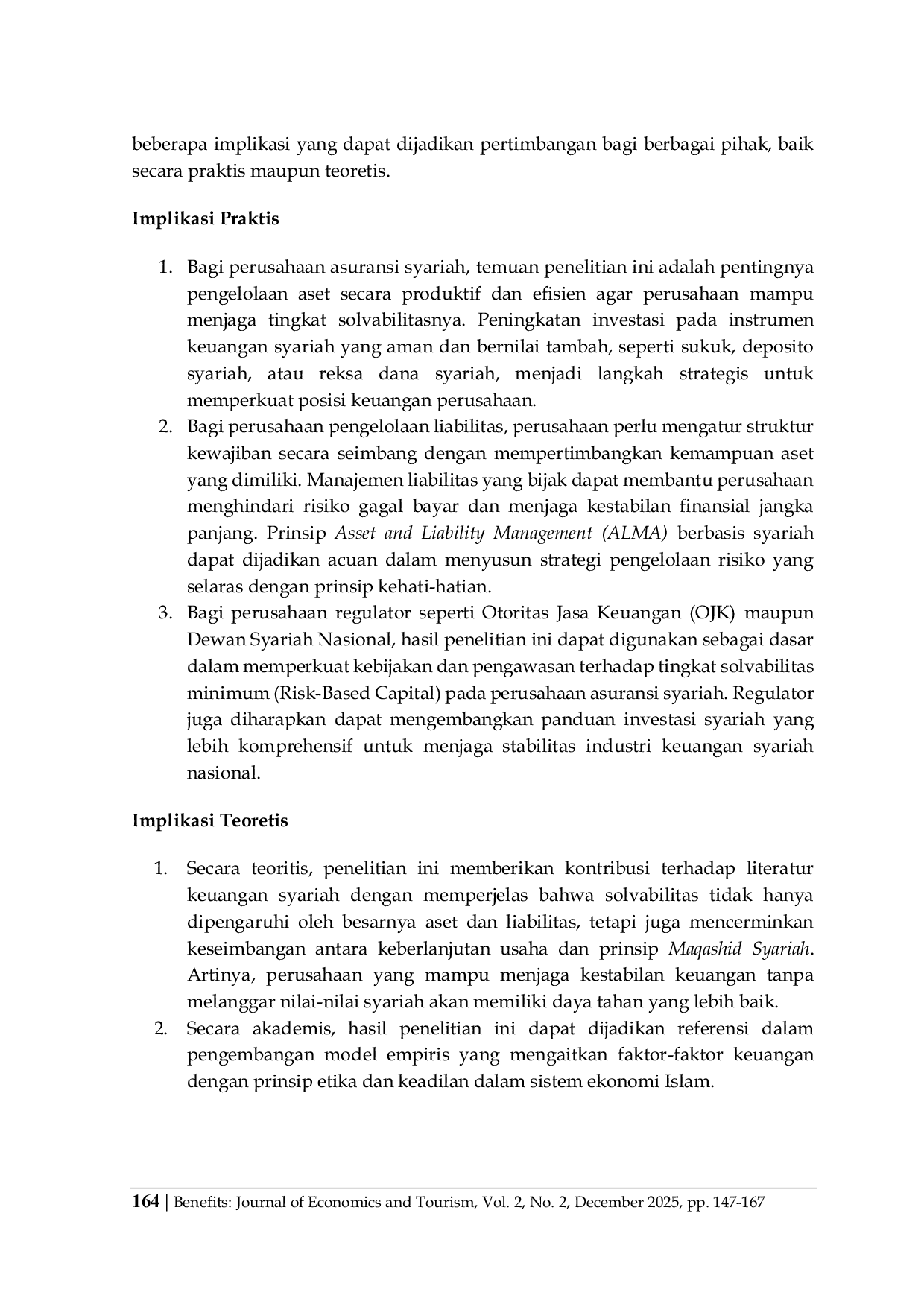 JURIS ANALISIS PENGARUH TOTAL ASET DAN LIABILITAS ASURANSI TERHADAP SOLVABILITAS ASURANSI SYARIAH DI INDONESIA Indonesia