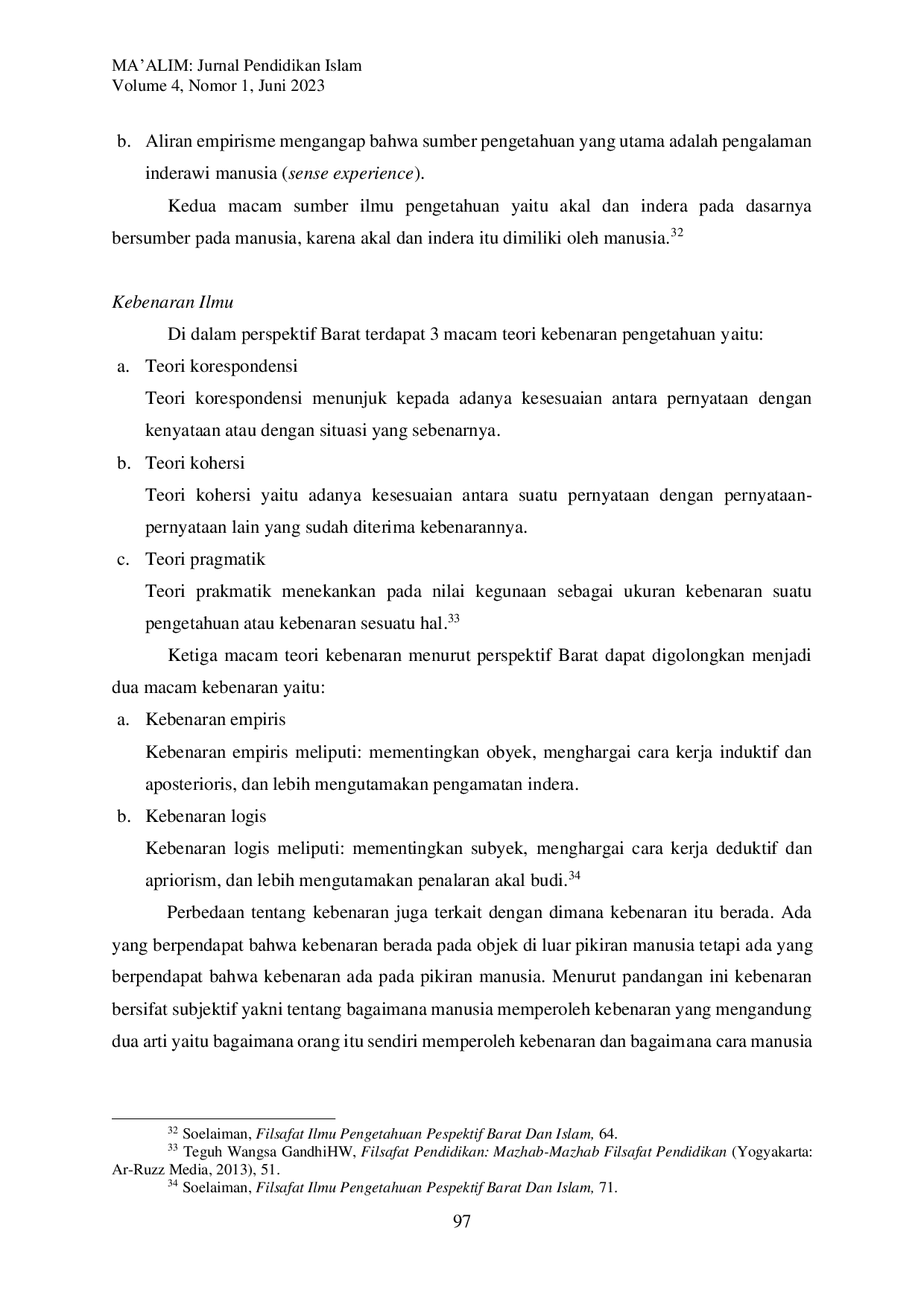 JURIS Ilmu dalam Perspektif Islam dan Barat Tinjauan Ontologi dan Epistemologi