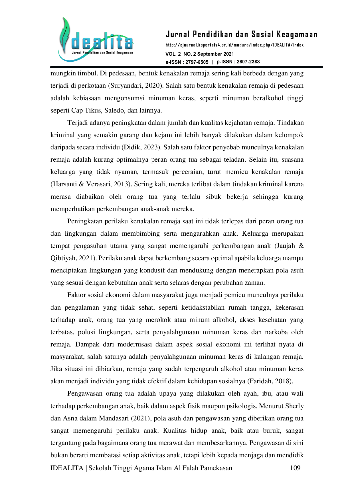 JURIS Benteng Terakhir Dan Peran Orang Tua Dalam Melindungi Anak Dari Bahaya Minuman Oplosan Studi Kasus Di Desa Pakamban Laok