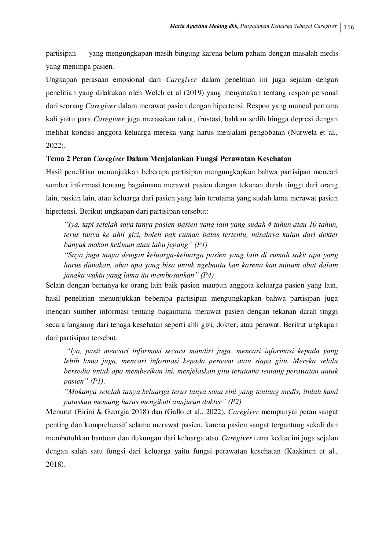 JURIS Pengalaman Keluarga Sebagai Caregiver Pengalaman Keluarga Sebagai Caregiver Dalam Merawat Pasien Hipertensi Selama Masa Covid 19